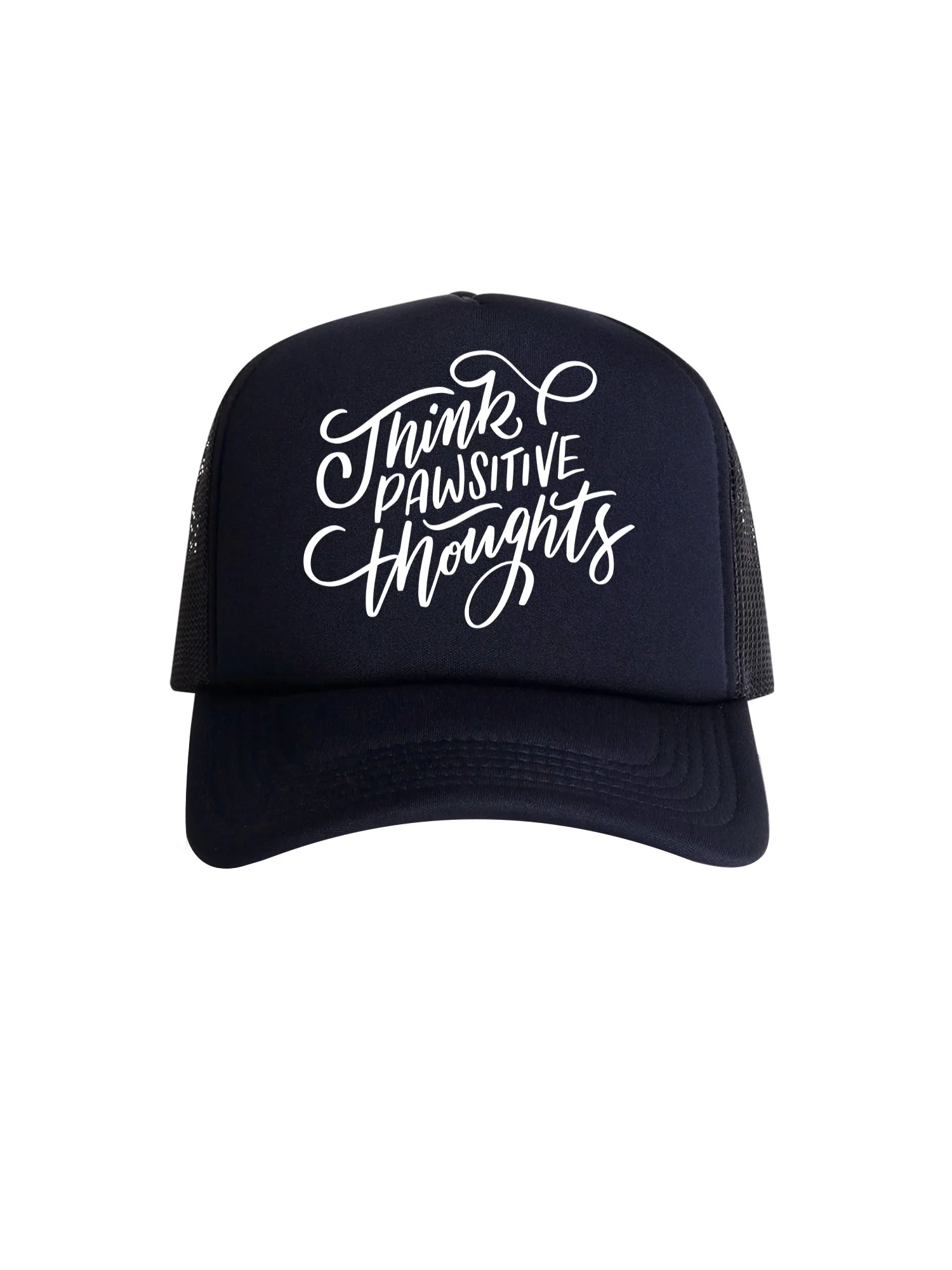 Think Pawsitive Thoughts Foam Trucker Cap - Image 3