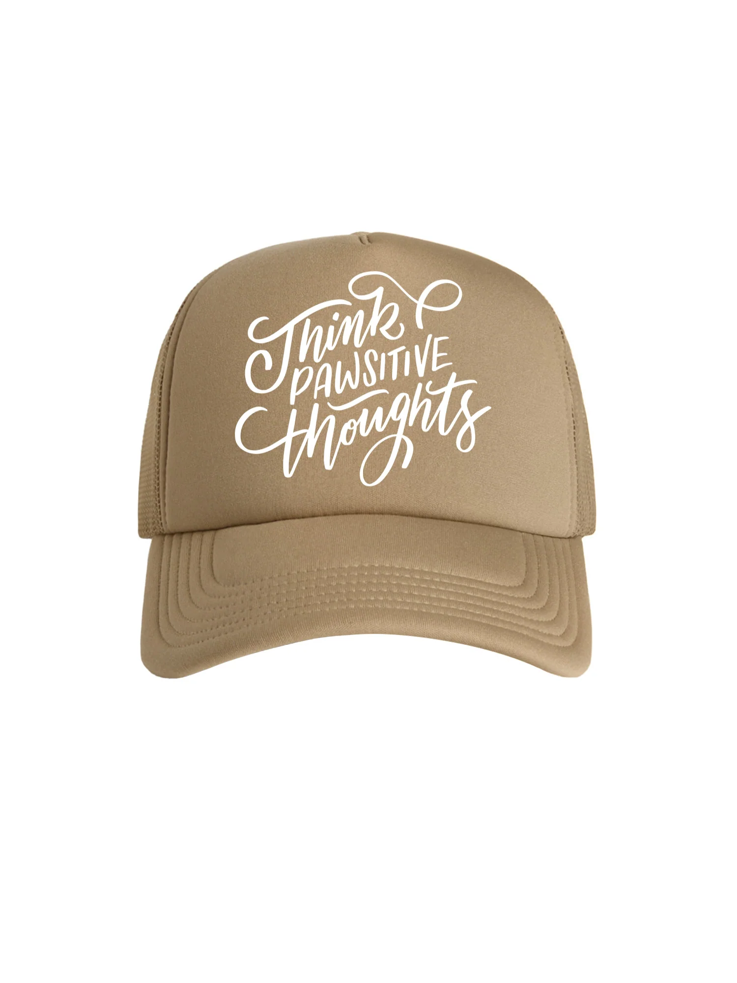 Think Pawsitive Thoughts Foam Trucker Cap - Image 5