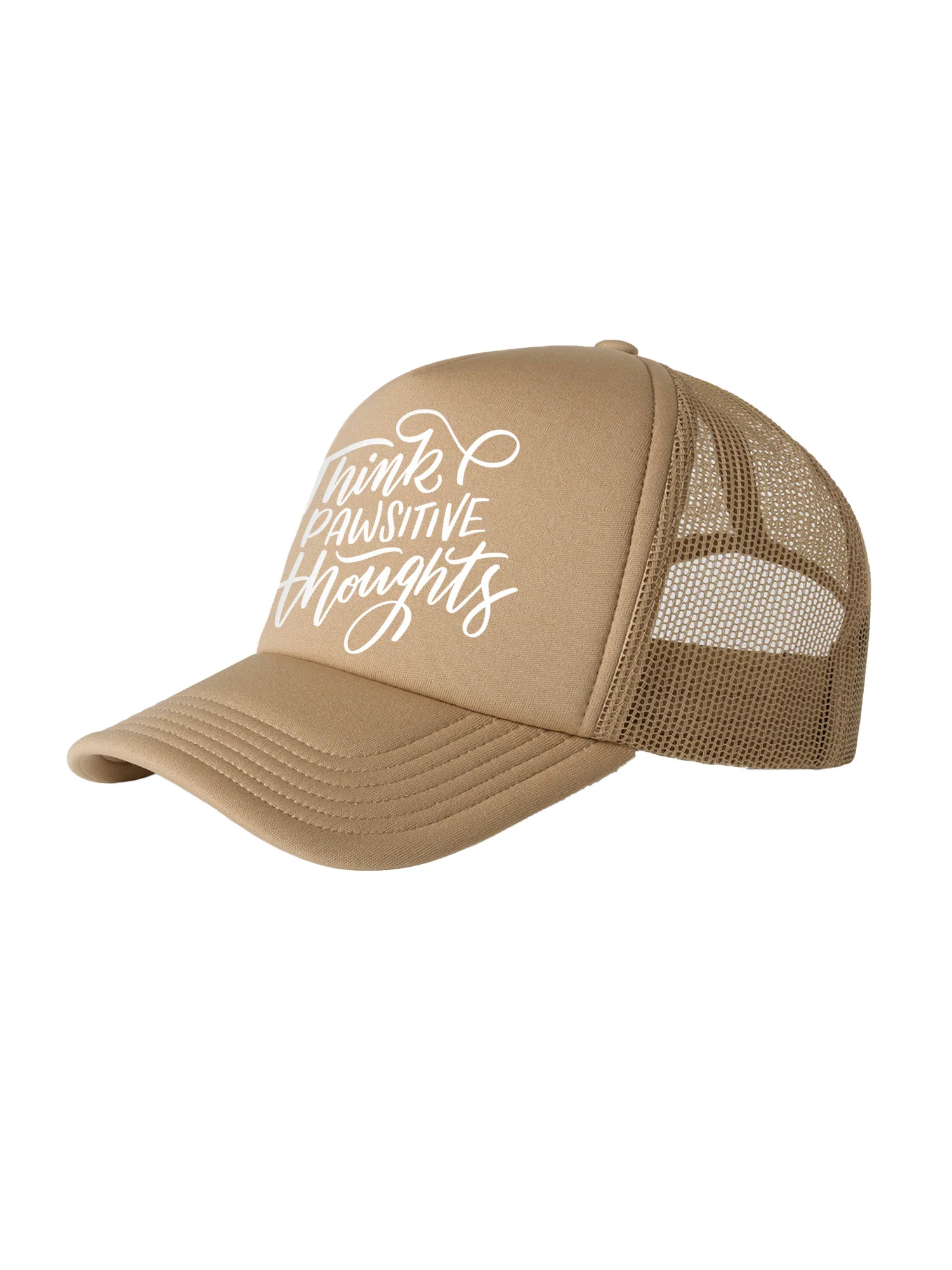 Think Pawsitive Thoughts Foam Trucker Cap - Image 6