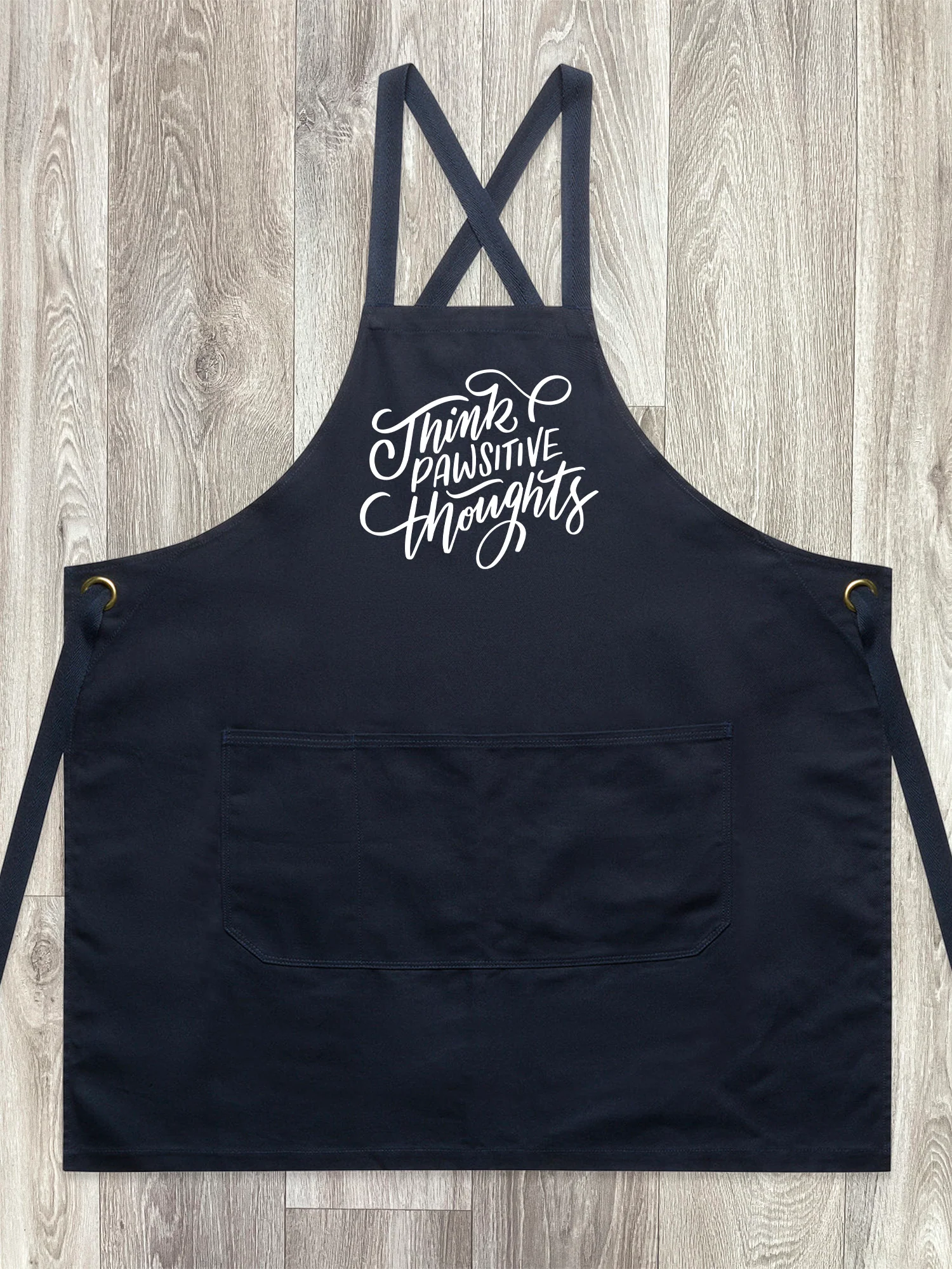 Think Pawsitive Thoughts Jarrah Crossback Apron - Image 4