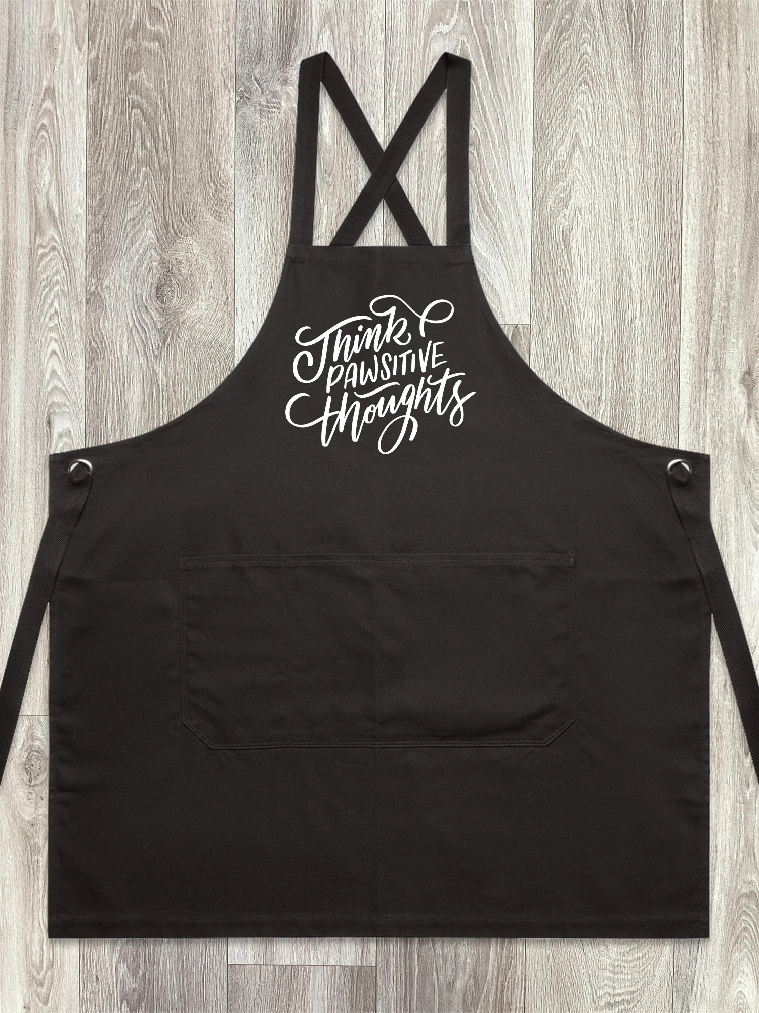 Think Pawsitive Thoughts Jarrah Crossback Apron - Image 5