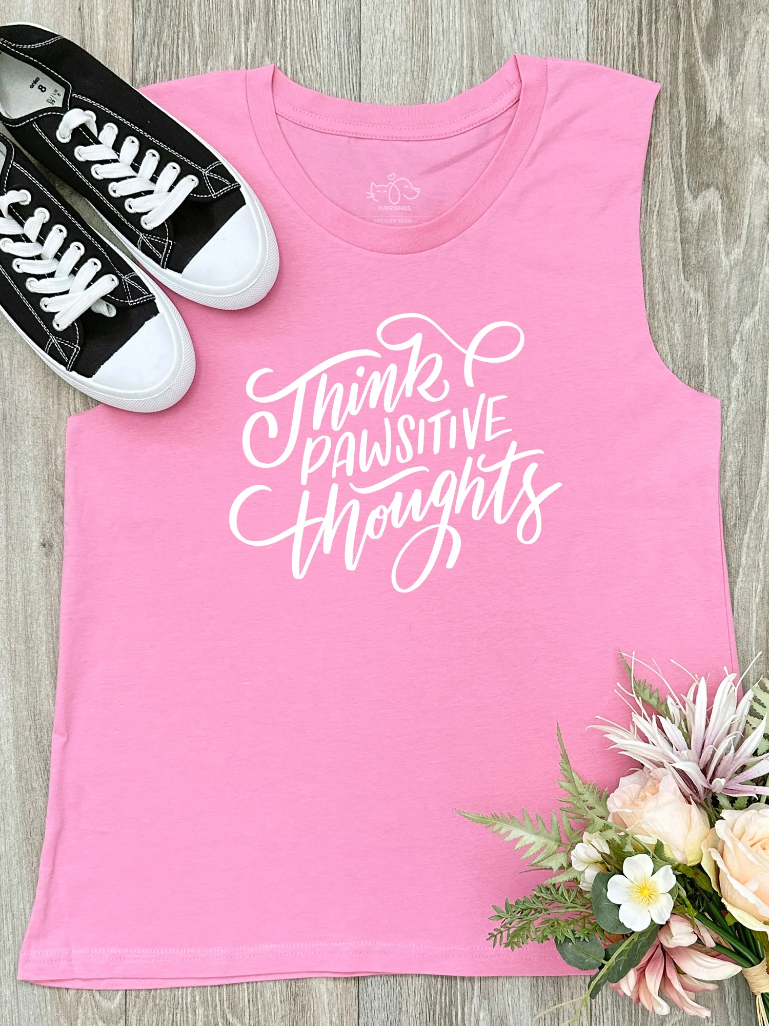 Think Pawsitive Thoughts Marley Tank - Image 3