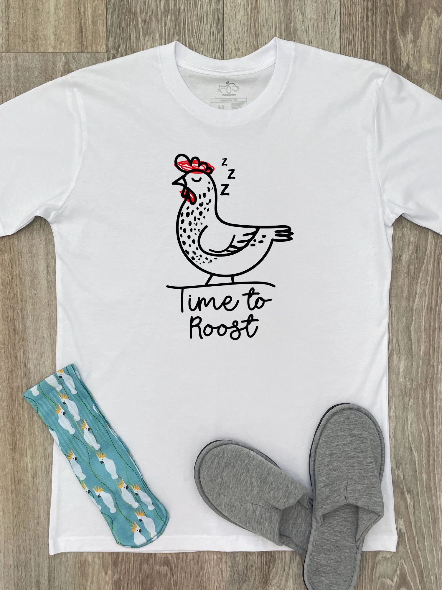 Time To Roost Essential Unisex Tee - Image 4