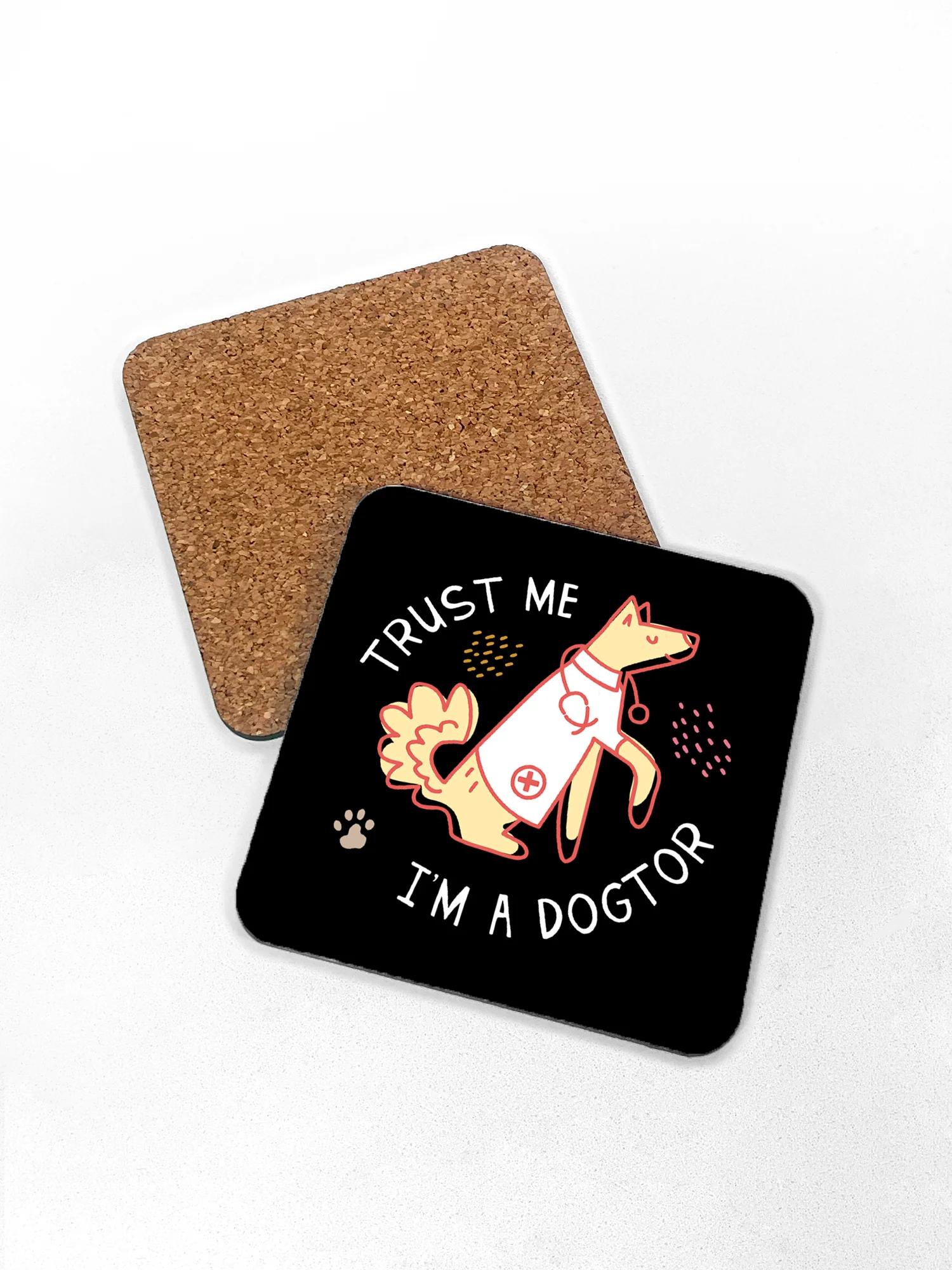 Trust Me I'm A Dogtor Coaster - Image 2