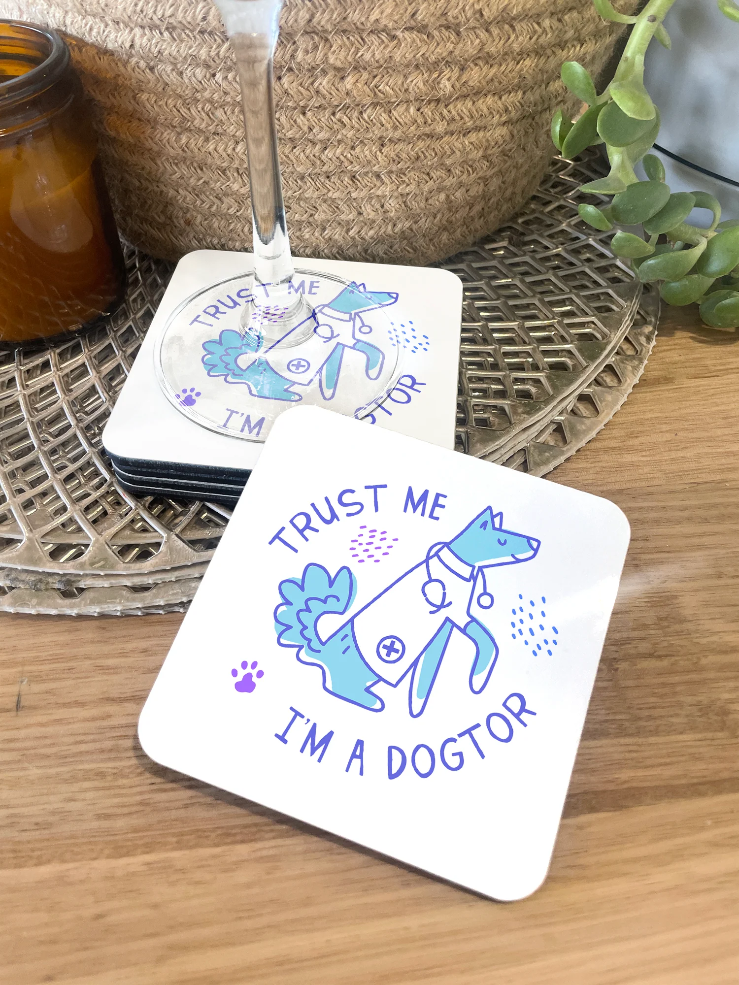 Trust Me I'm A Dogtor Coaster - Image 5