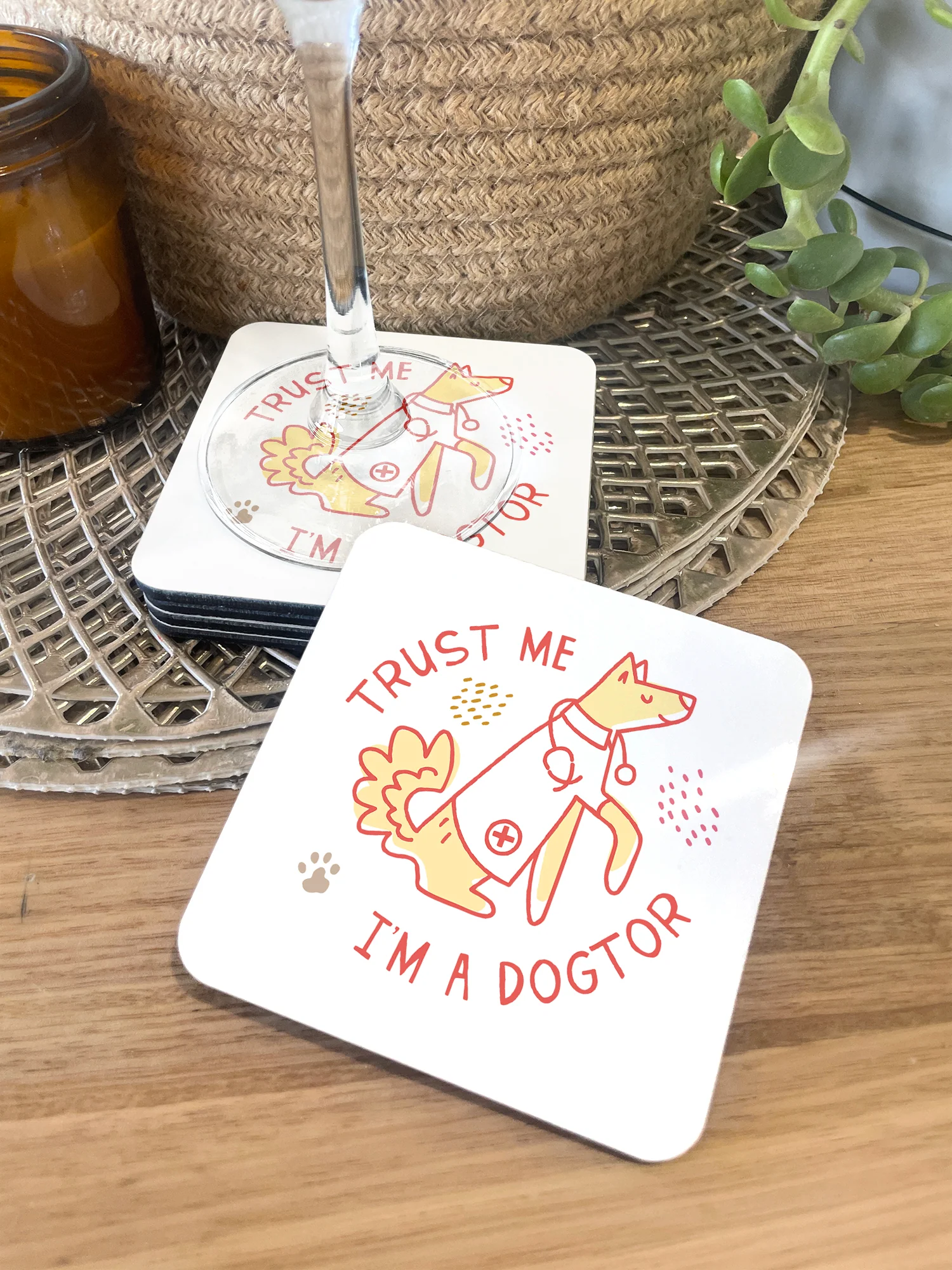 Trust Me I'm A Dogtor Coaster - Image 7