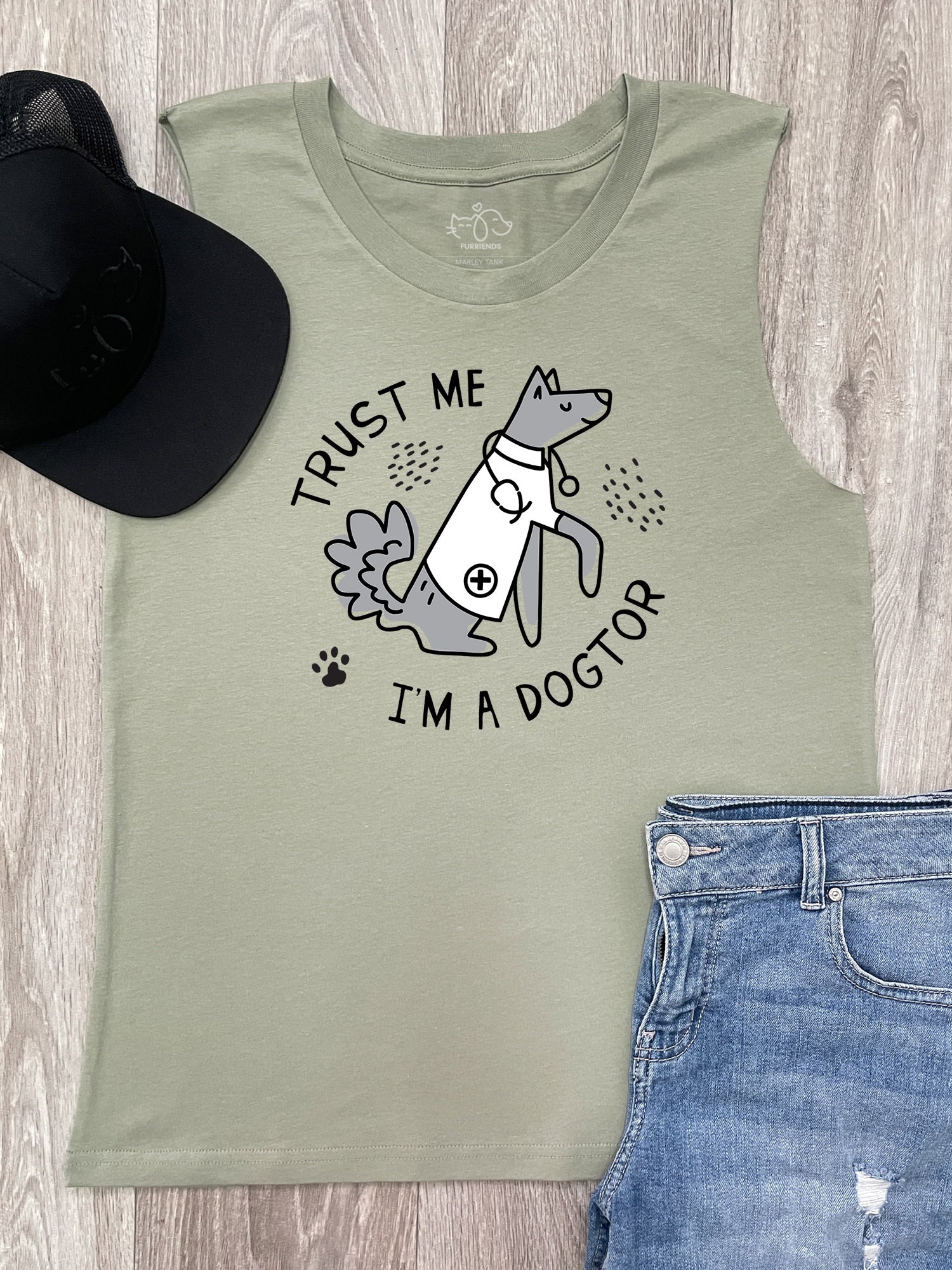 Trust Me I'm A Dogtor Marley Tank - Image 4