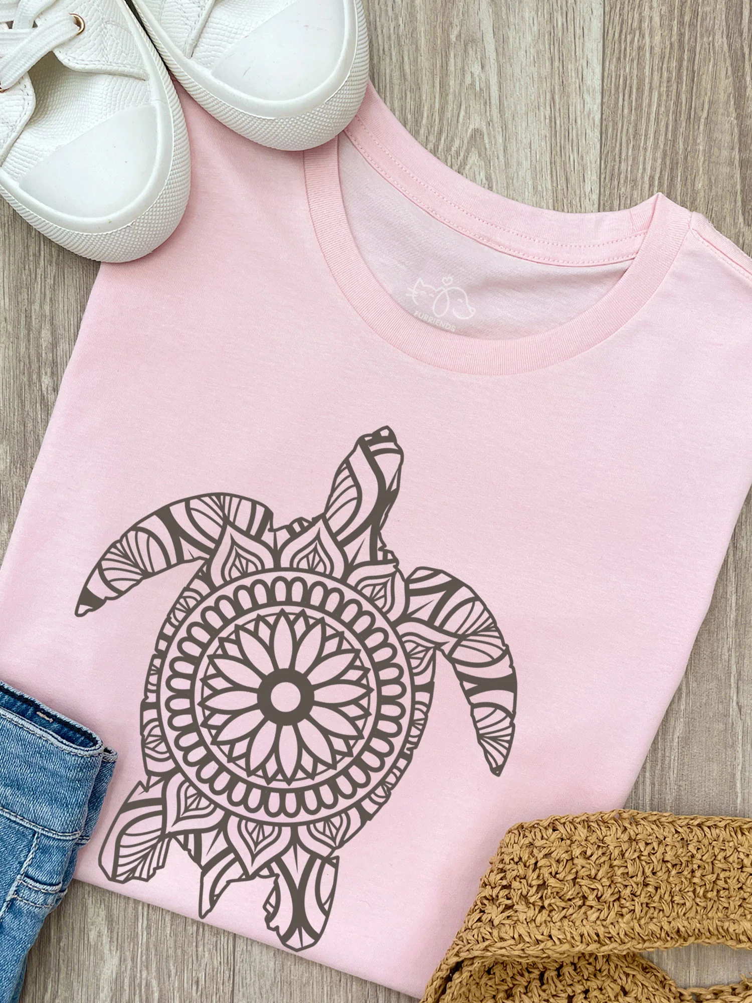 Turtle Mandala Ava Women's Regular Fit Tee - Image 8