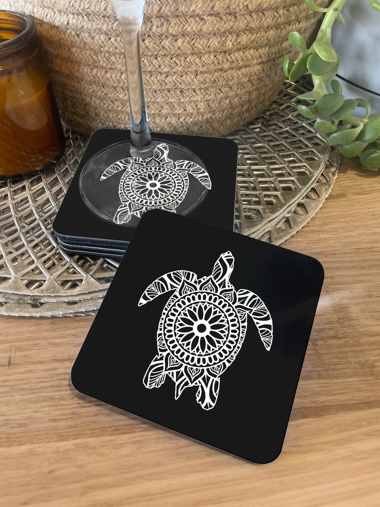 Turtle Mandala Coaster - Image 3