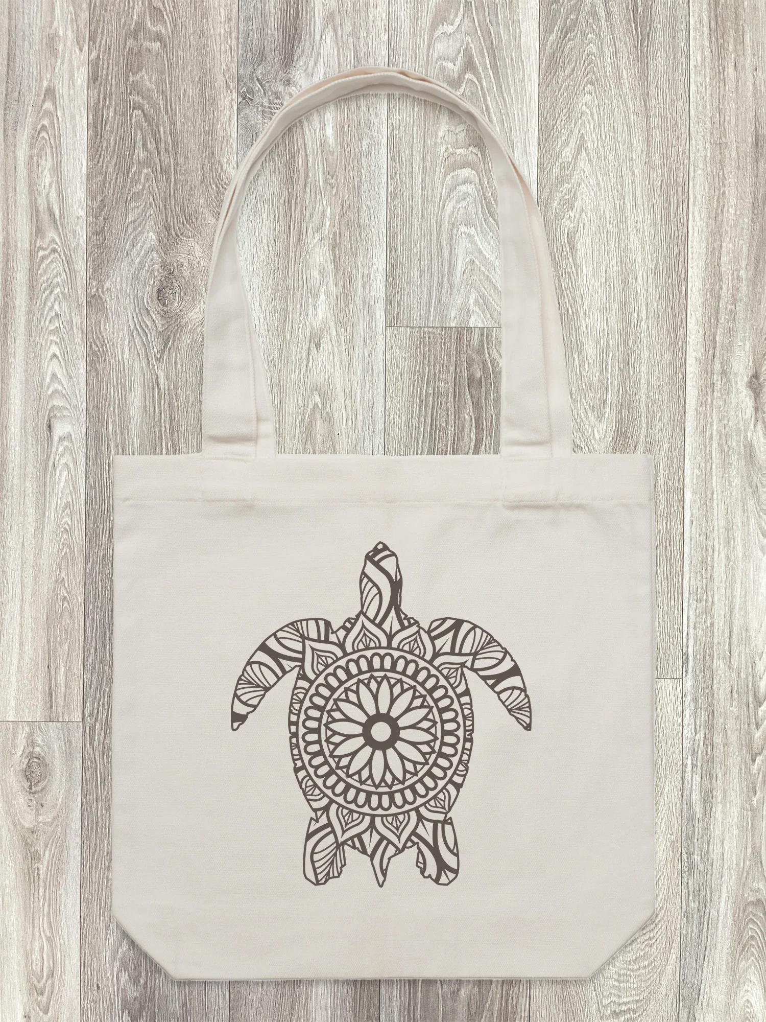 Turtle Mandala Edith Tote Bag - Image 8