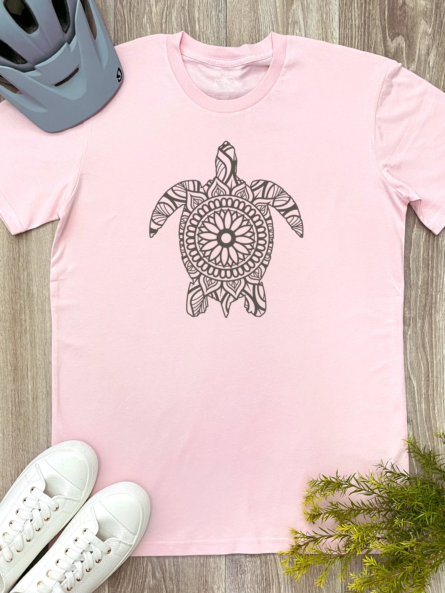 Turtle Mandala Essential Unisex Tee - Image 8