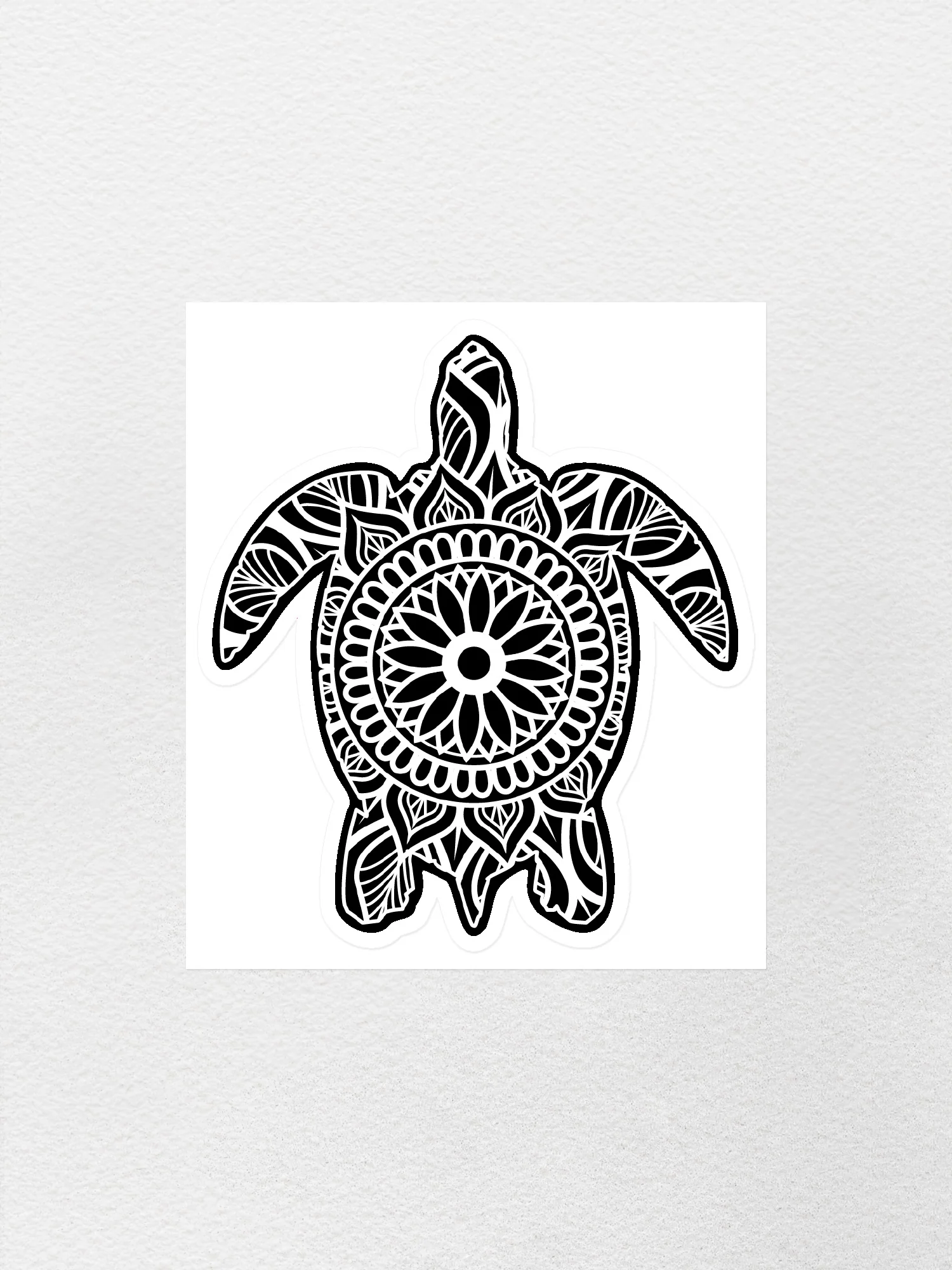 Turtle Mandala Sticker - Image 4