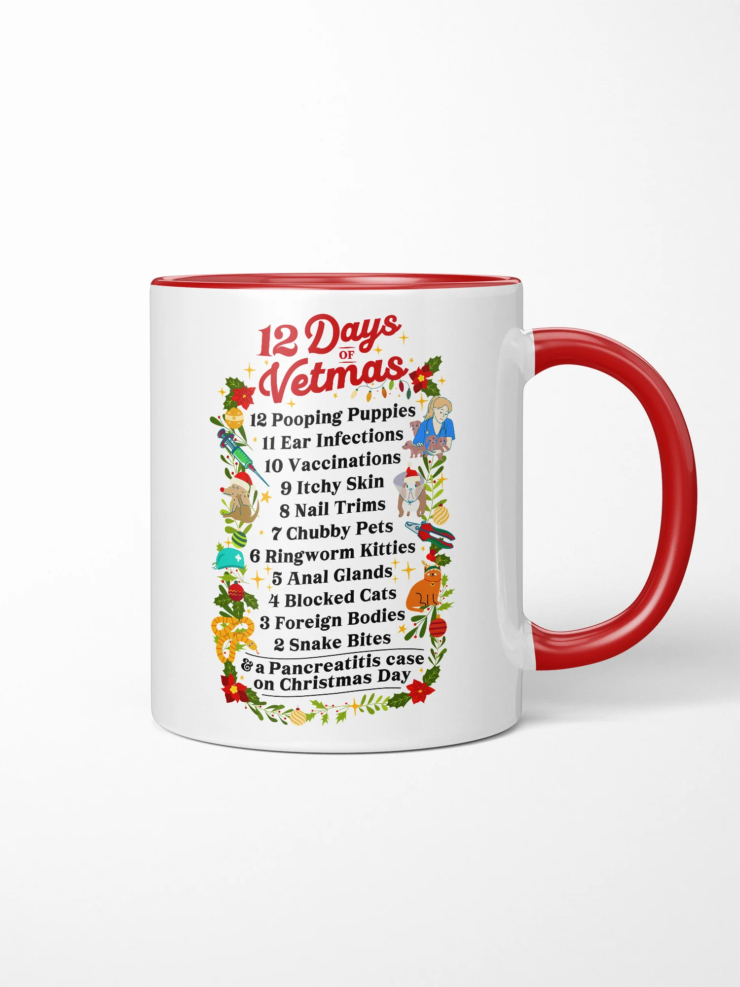 12 Days Of Vetmas Ceramic Mug - Image 3