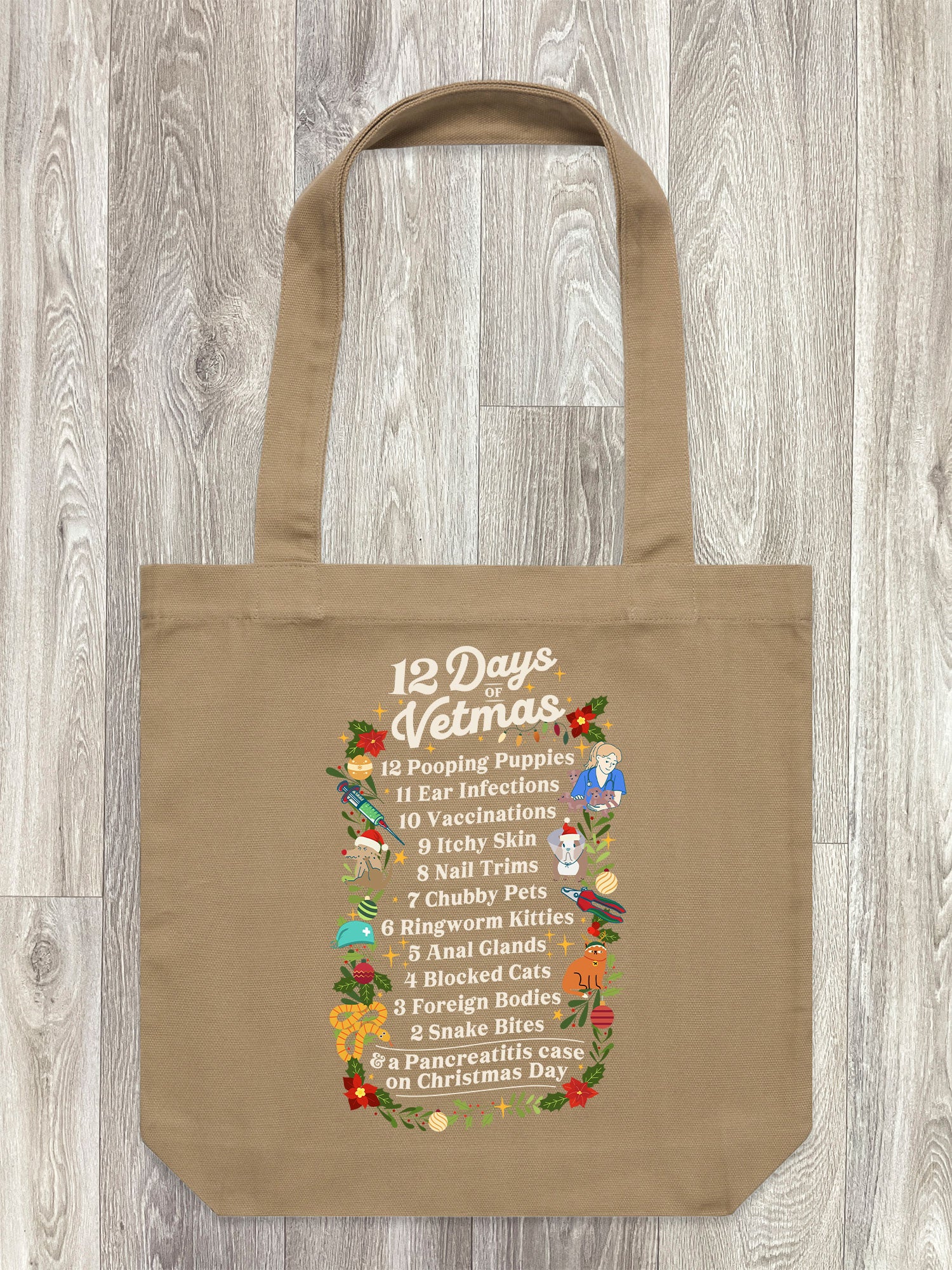 12 Days Of Vetmas Edith Tote Bag - Image 4