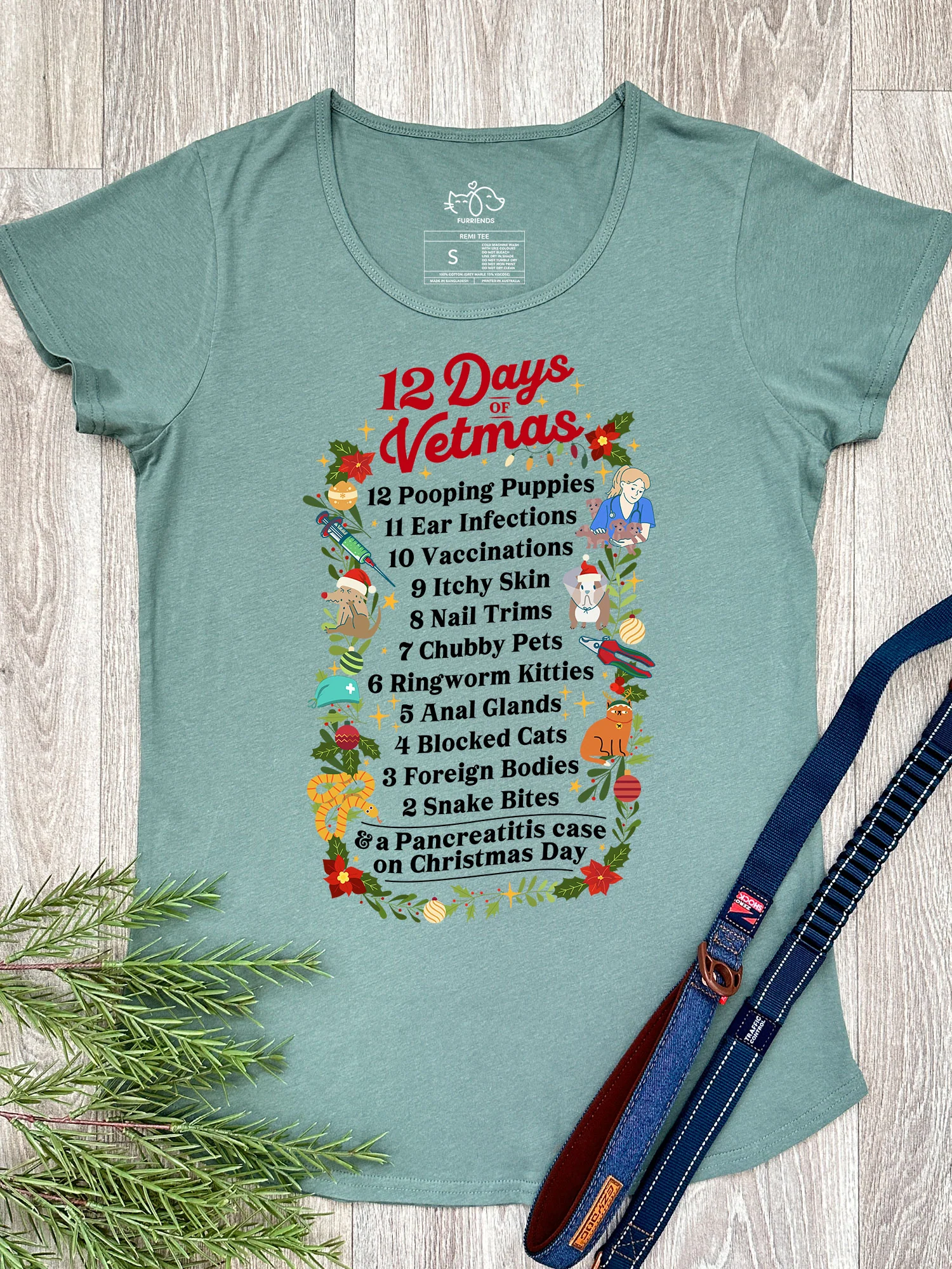 12 Days Of Vetmas Remi Women's Tee - Image 5