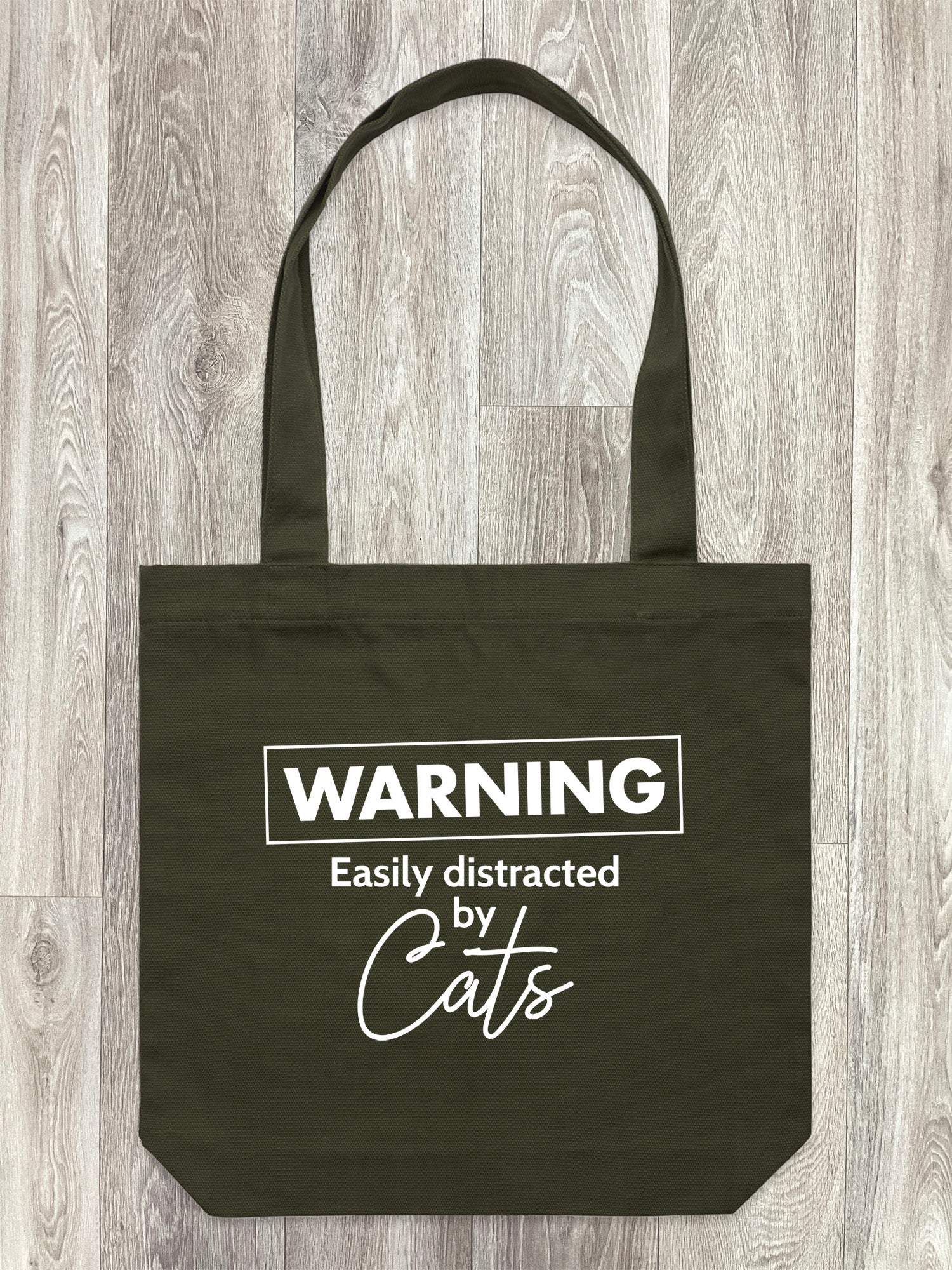 Warning. Easily Distracted By Cats Edith Tote Bag - Image 10