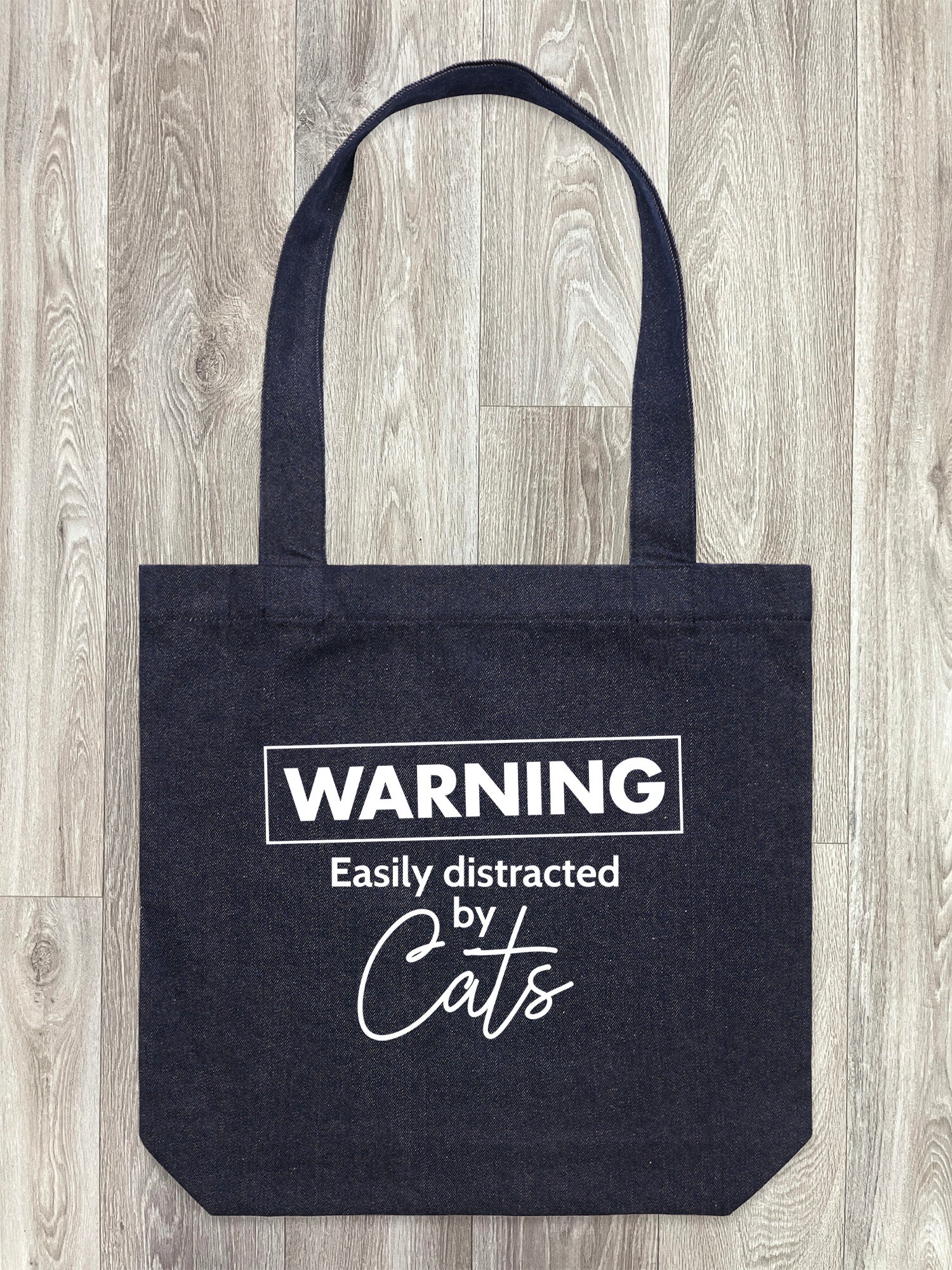 Warning. Easily Distracted By Cats Edith Tote Bag - Image 2