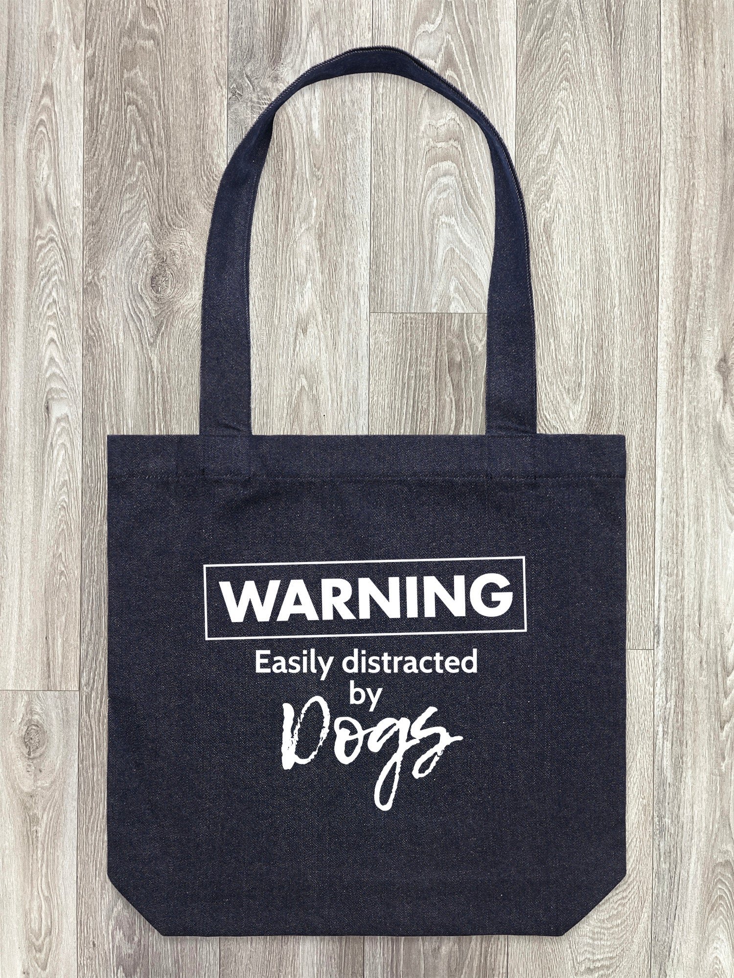 Warning. Easily Distracted By Dogs Edith Tote Bag - Image 4