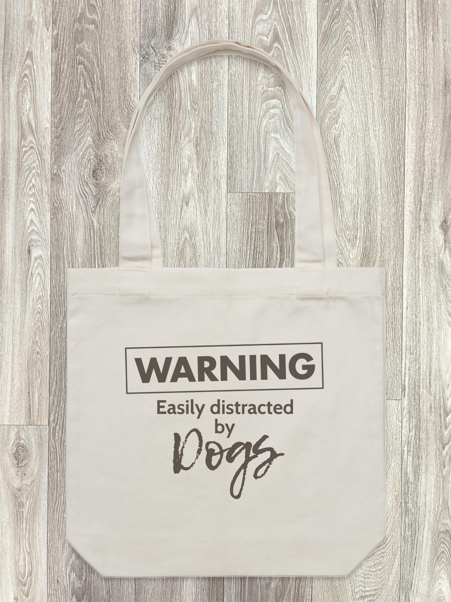 Warning. Easily Distracted By Dogs Edith Tote Bag - Image 7