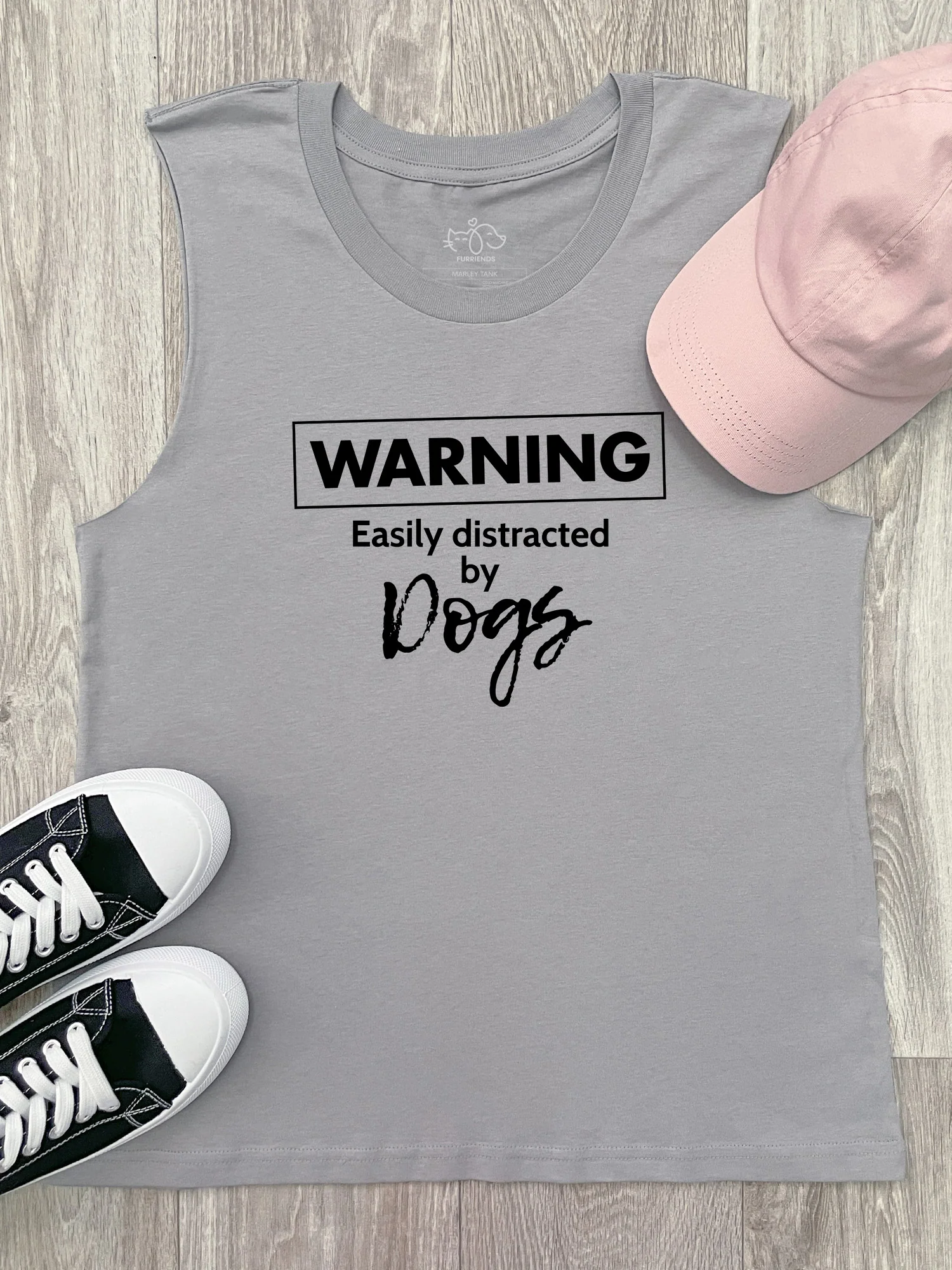 Warning. Easily Distracted By Dogs Marley Tank - Image 3