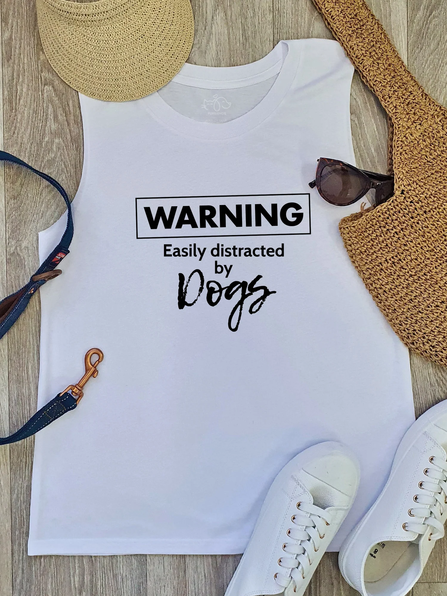 Warning. Easily Distracted By Dogs Marley Tank - Image 4