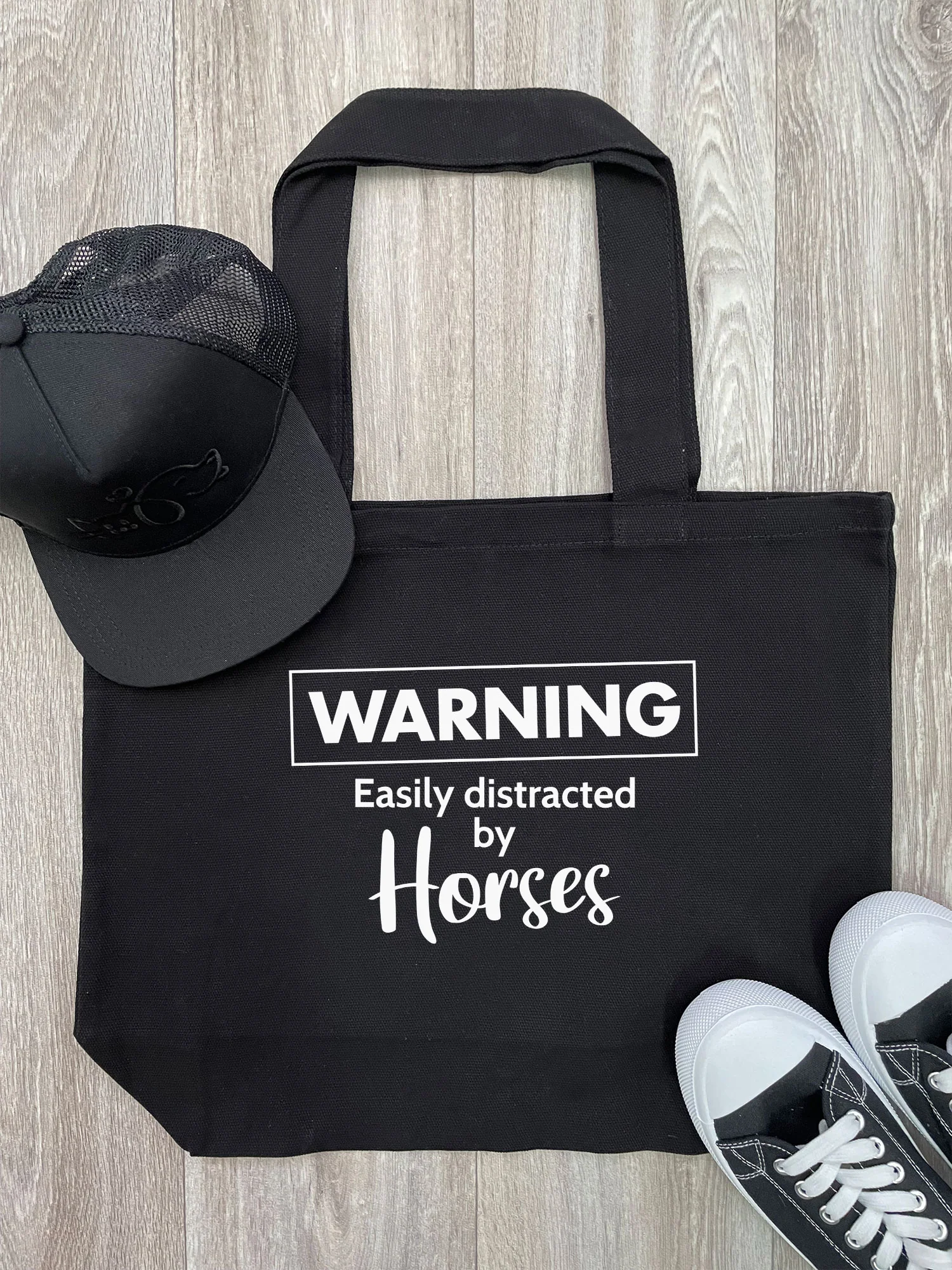 Warning. Easily Distracted By Horses Stella Tote Bag