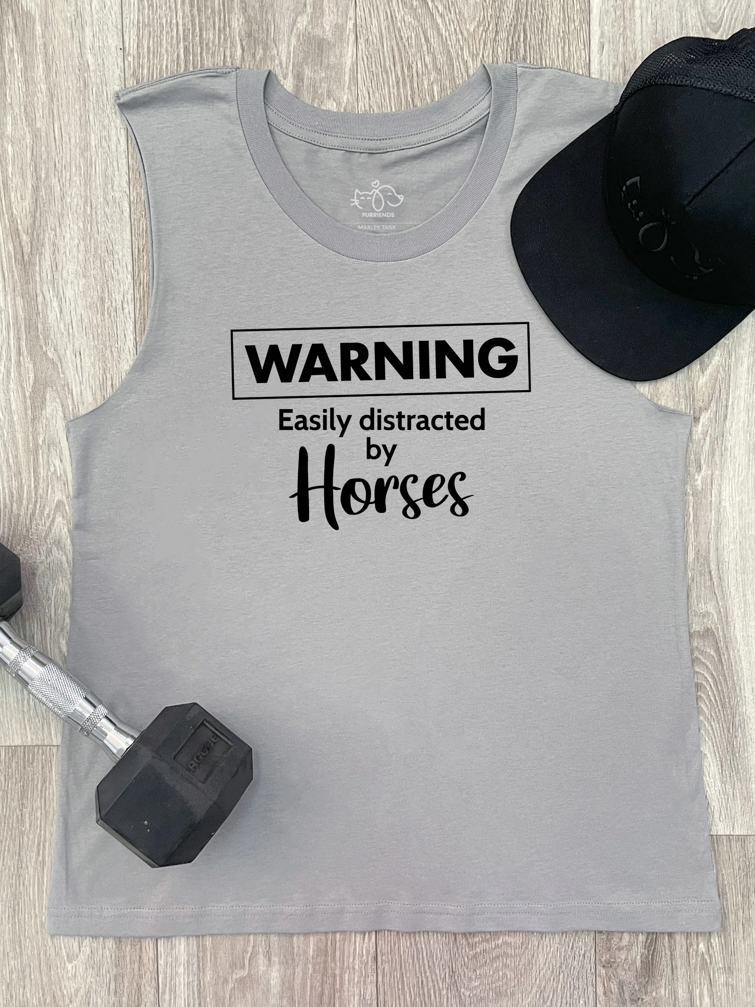 Warning. Easily Distracted By Horses Marley Tank - Image 4