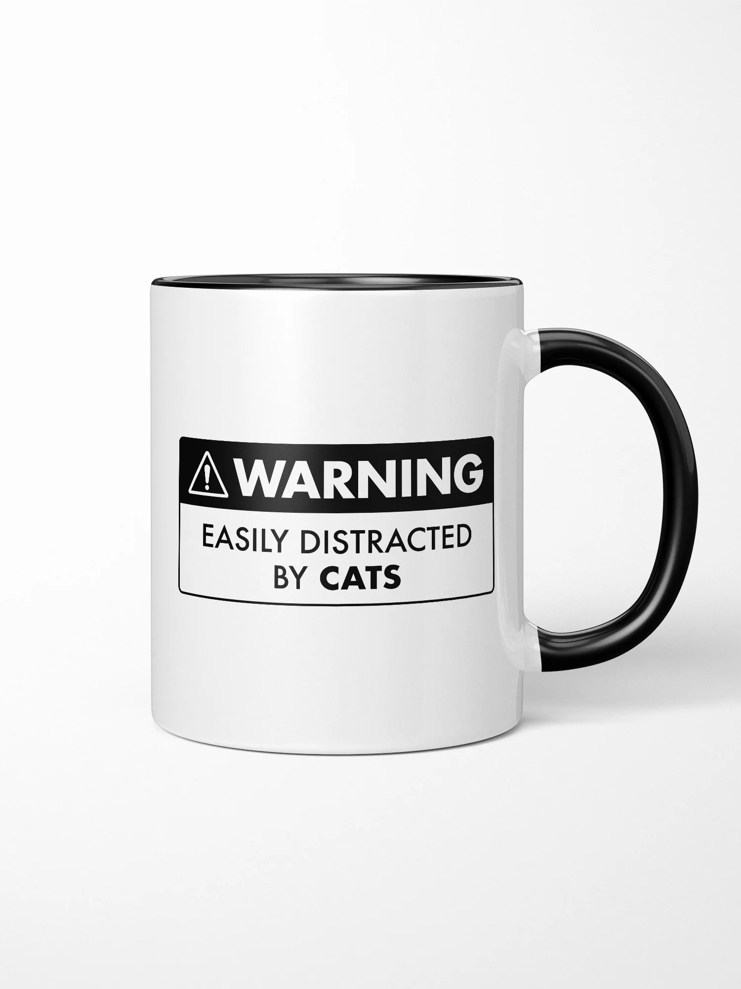 Warning Sign! Easily Distracted By... Customisable Ceramic Mug