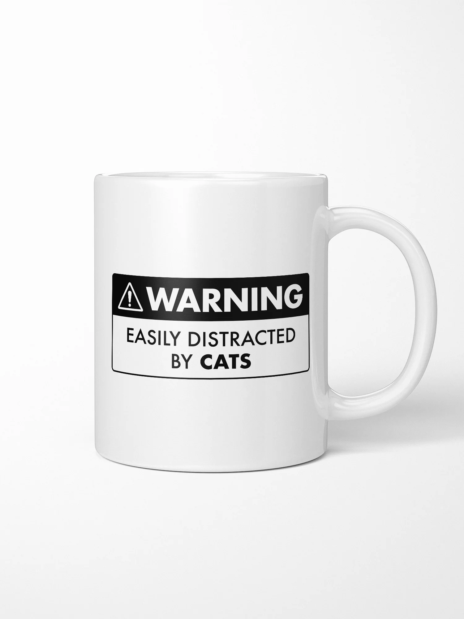 Warning Sign! Easily Distracted By... Customisable Ceramic Mug - Image 2