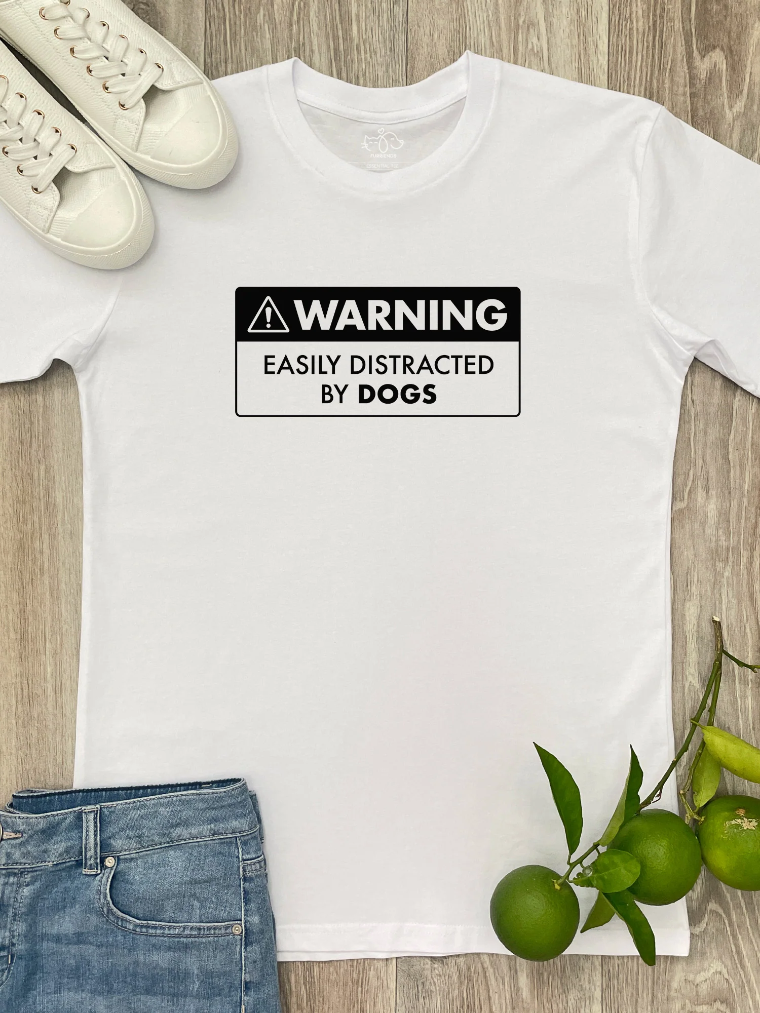 Warning Sign! Easily Distracted By... Customisable Essential Unisex Tee - Image 2