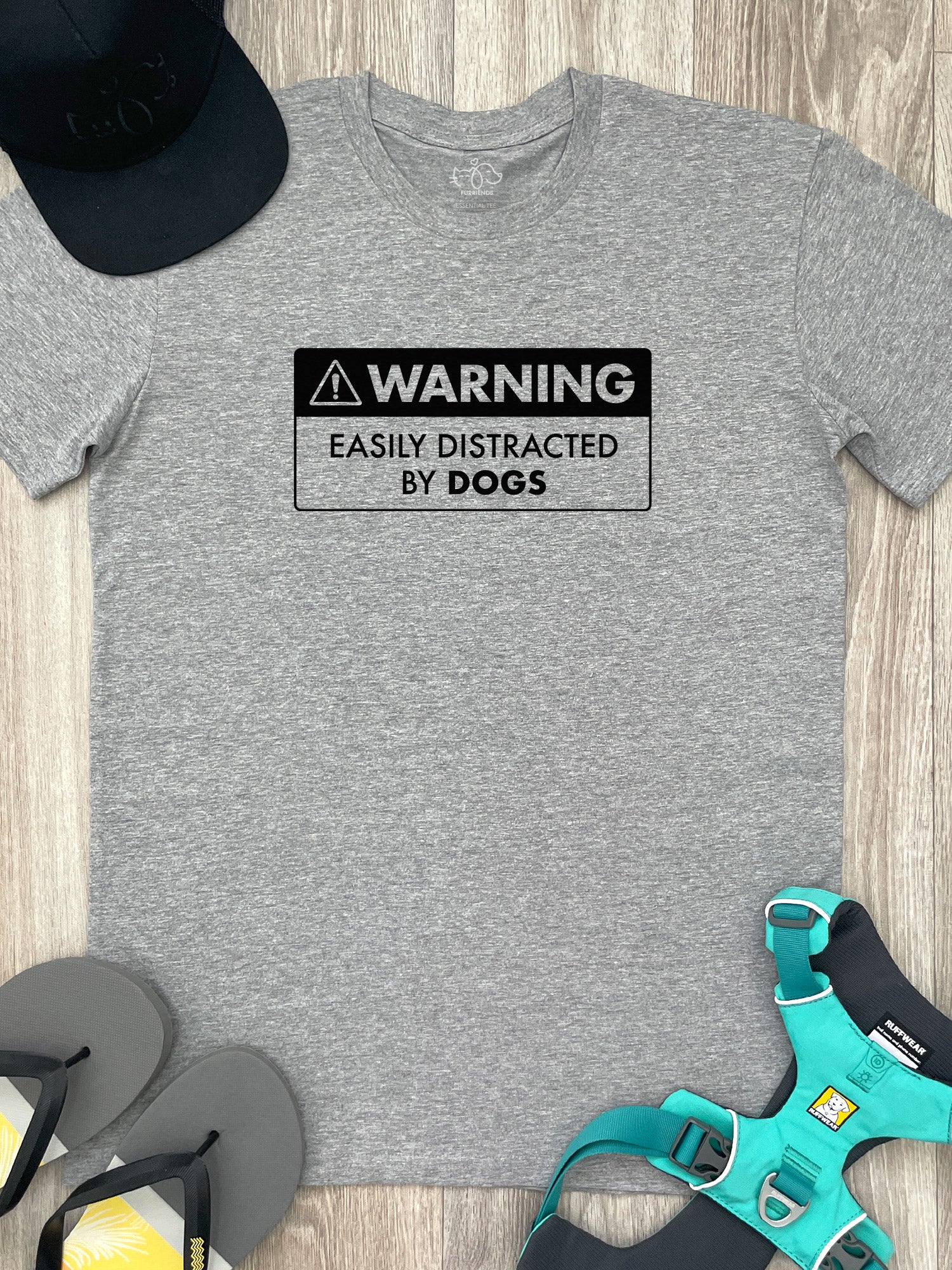 Warning Sign! Easily Distracted By... Customisable Essential Unisex Tee - Image 3