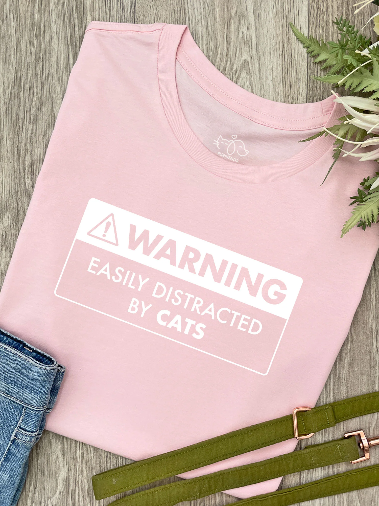 Warning Sign! Easily Distracted By... Customisable Ava Women's Regular Fit Tee - Image 3