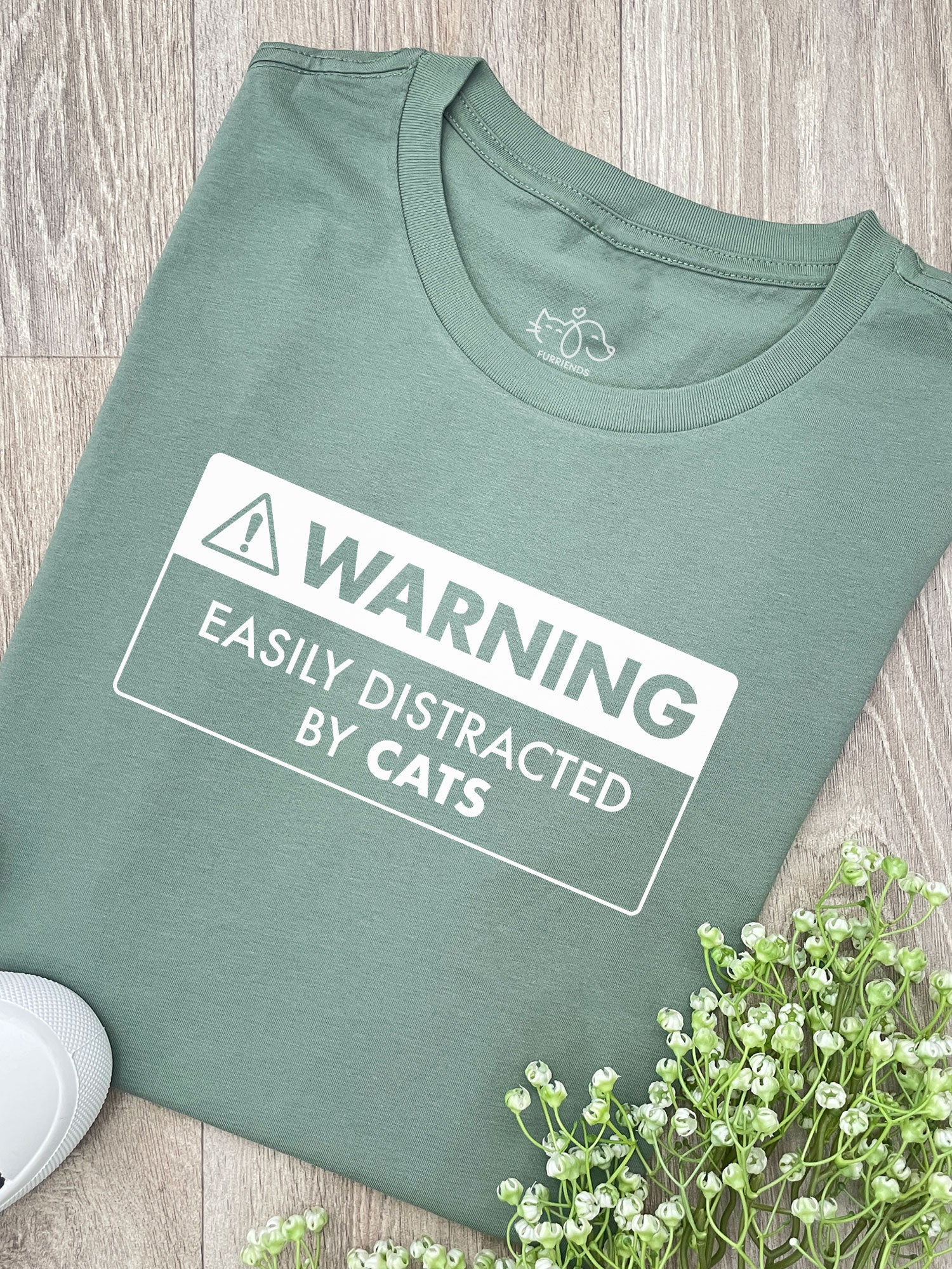 Warning Sign! Easily Distracted By... Customisable Ava Women's Regular Fit Tee - Image 5