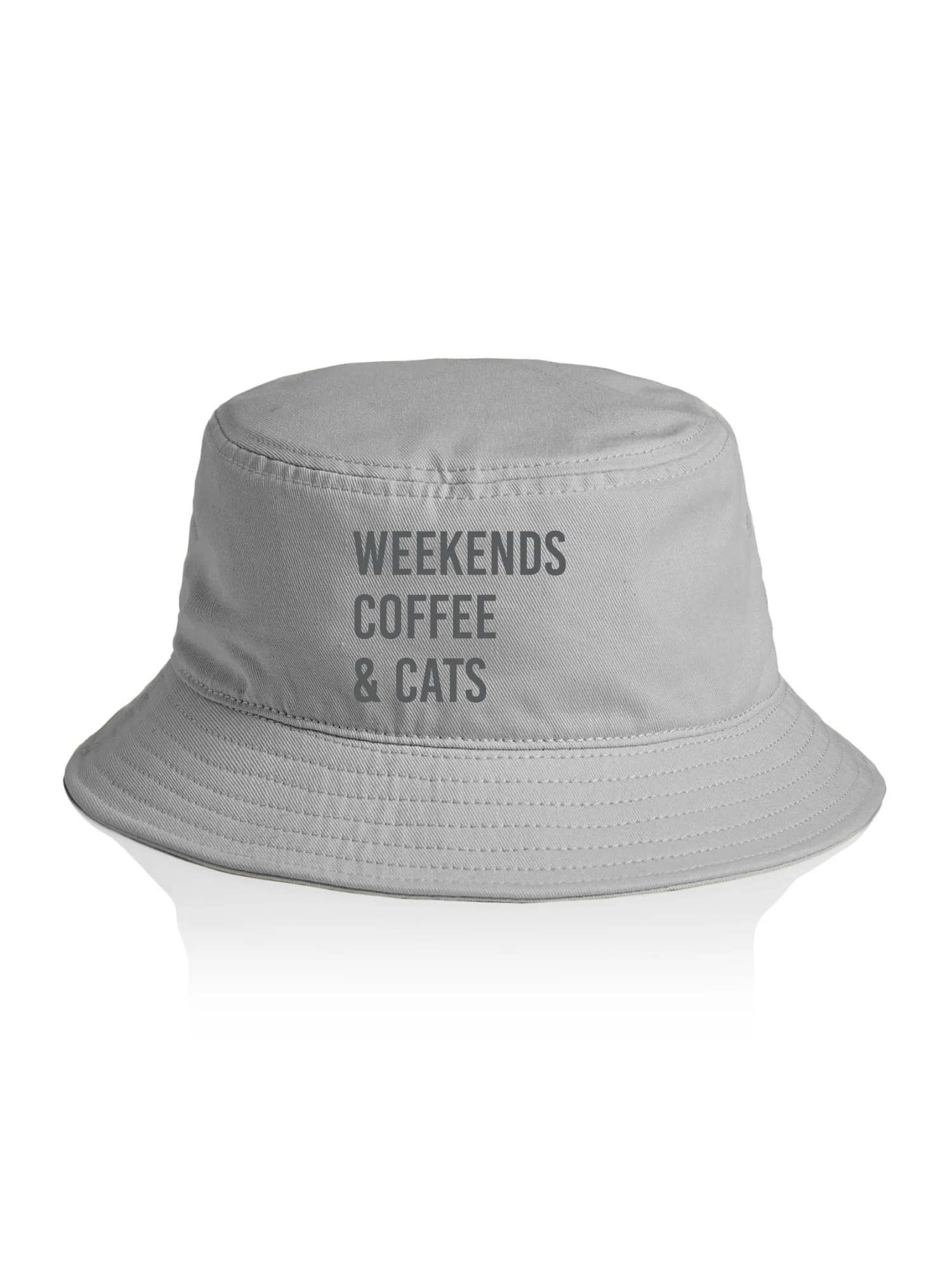 Weekends Coffee & Cats Bucket Hat - Image 2