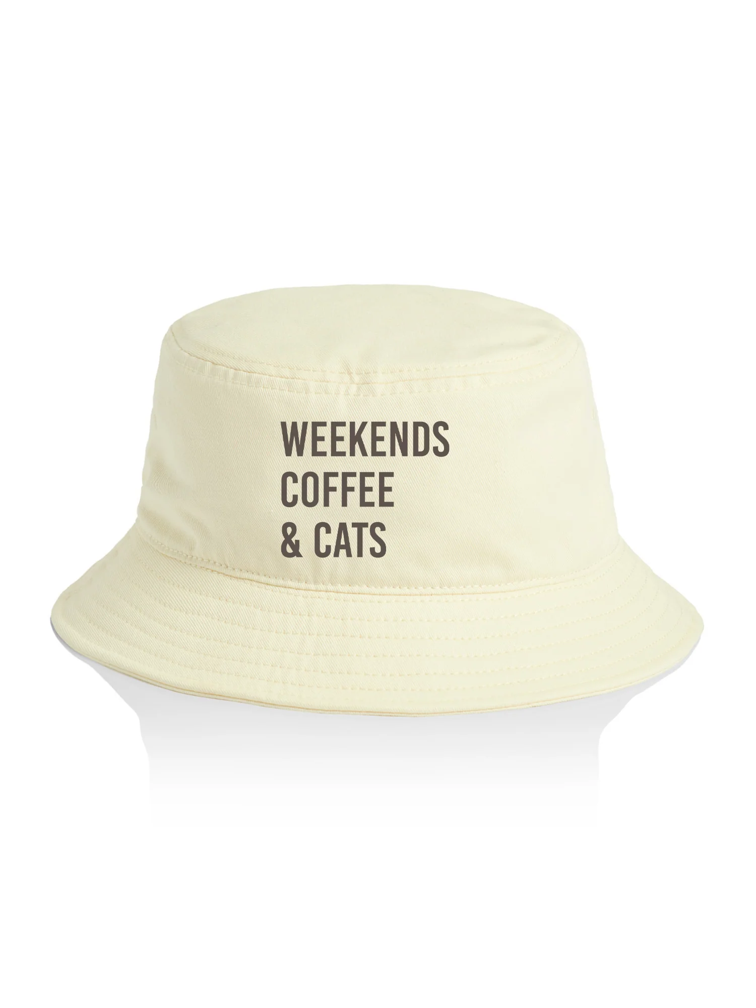 Weekends Coffee & Cats Bucket Hat - Image 4