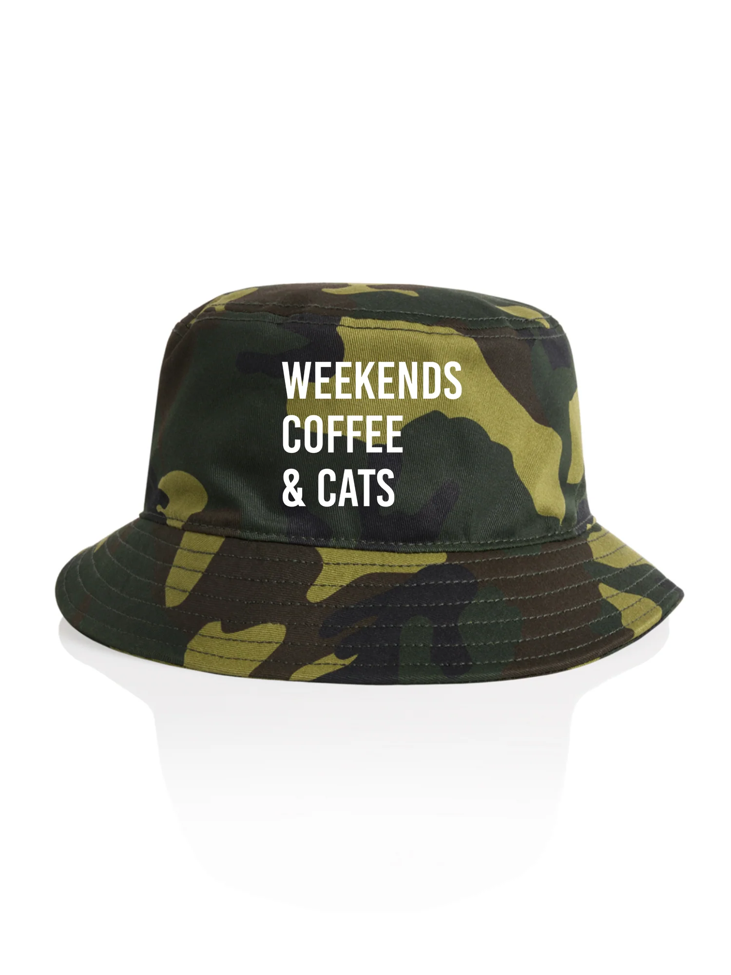 Weekends Coffee & Cats Bucket Hat - Image 7