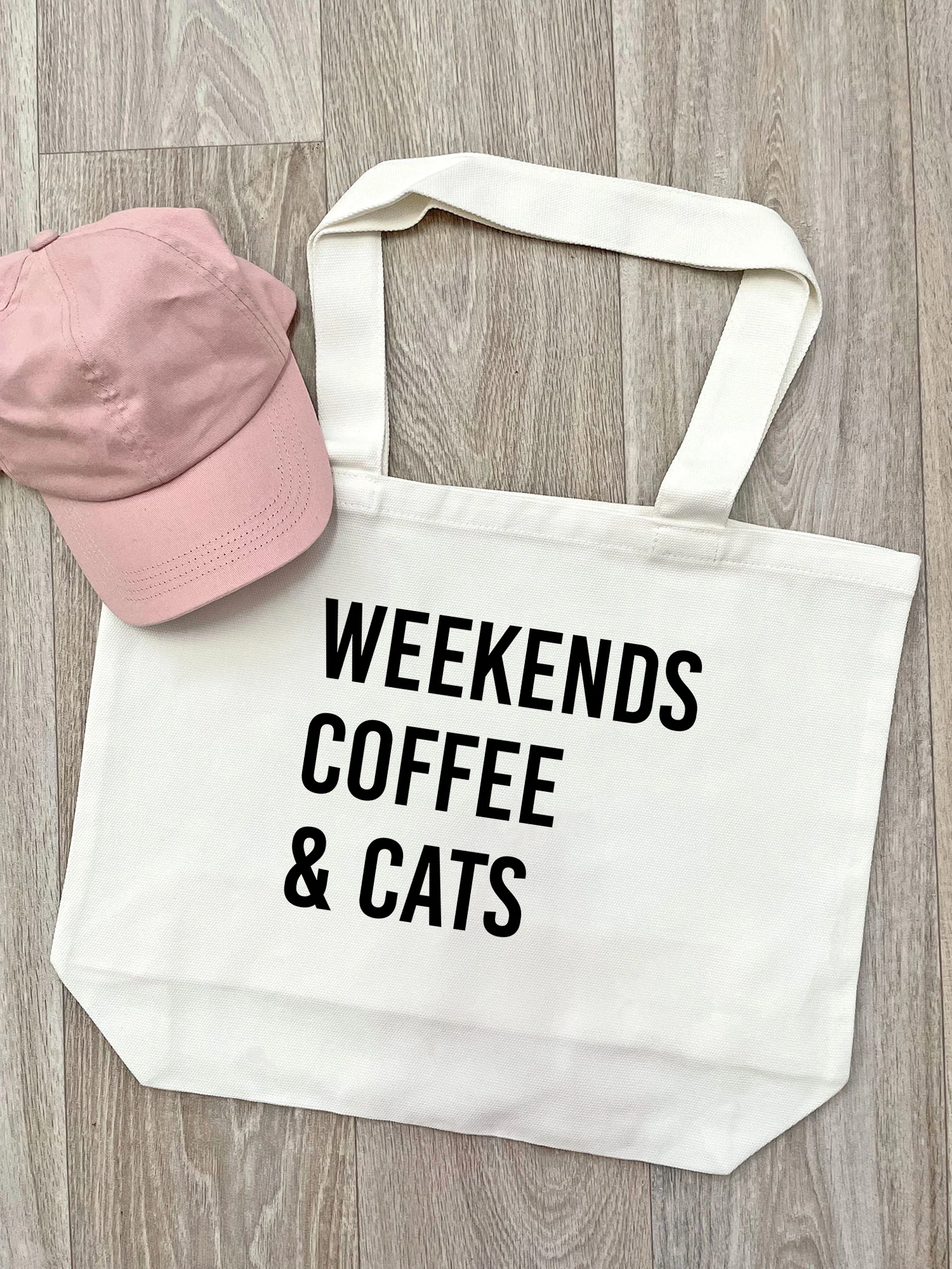 Weekends Coffee & Cats Stella Tote Bag - Image 2