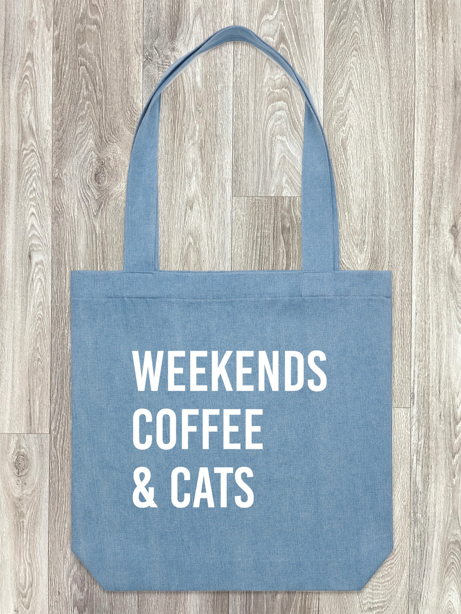Weekends Coffee & Cats Edith Tote Bag - Image 6