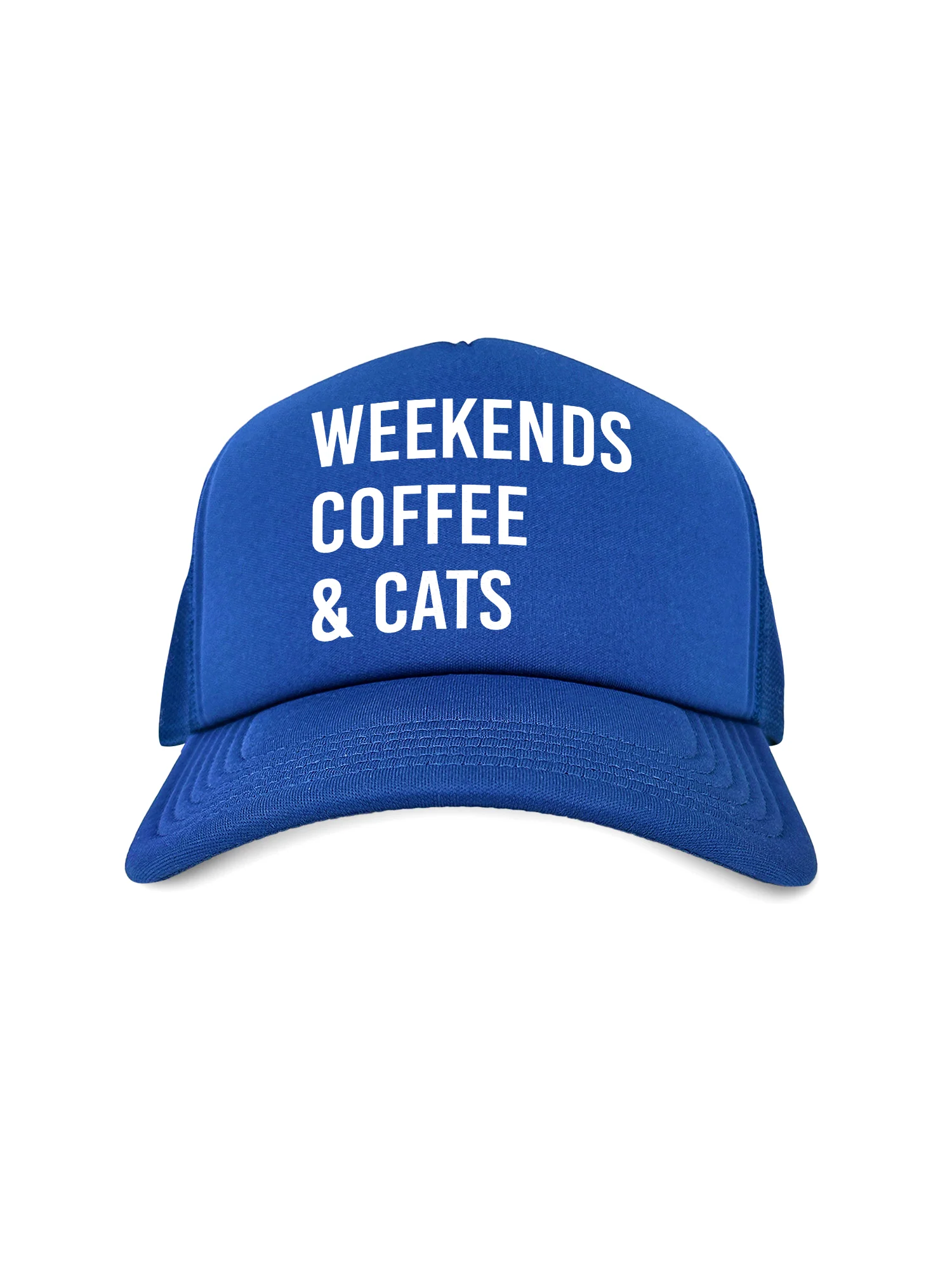 Weekends Coffee & Cats Foam Trucker Cap - Image 14