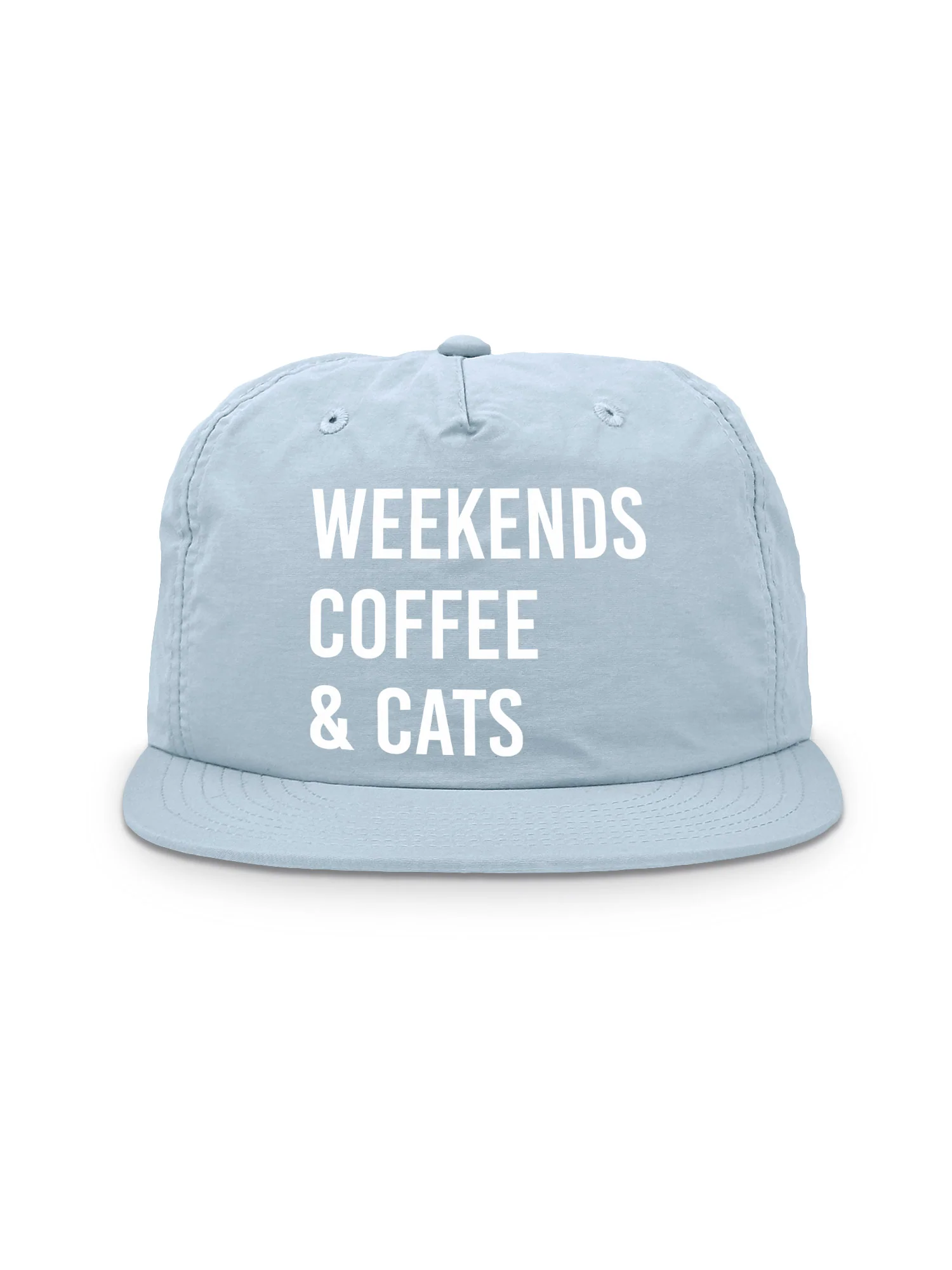 Weekends Coffee & Cats Quick-Dry Cap - Image 5