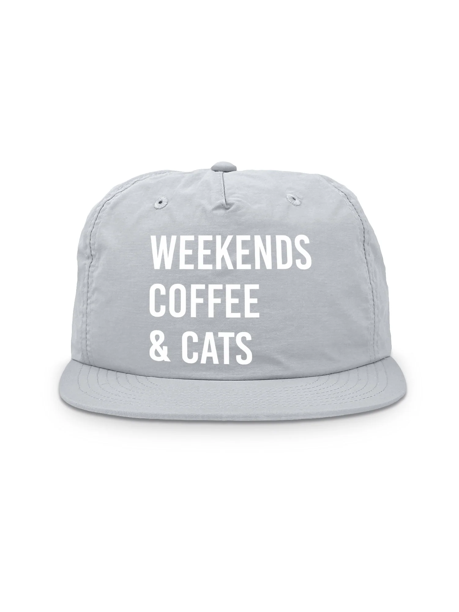 Weekends Coffee & Cats Quick-Dry Cap - Image 7