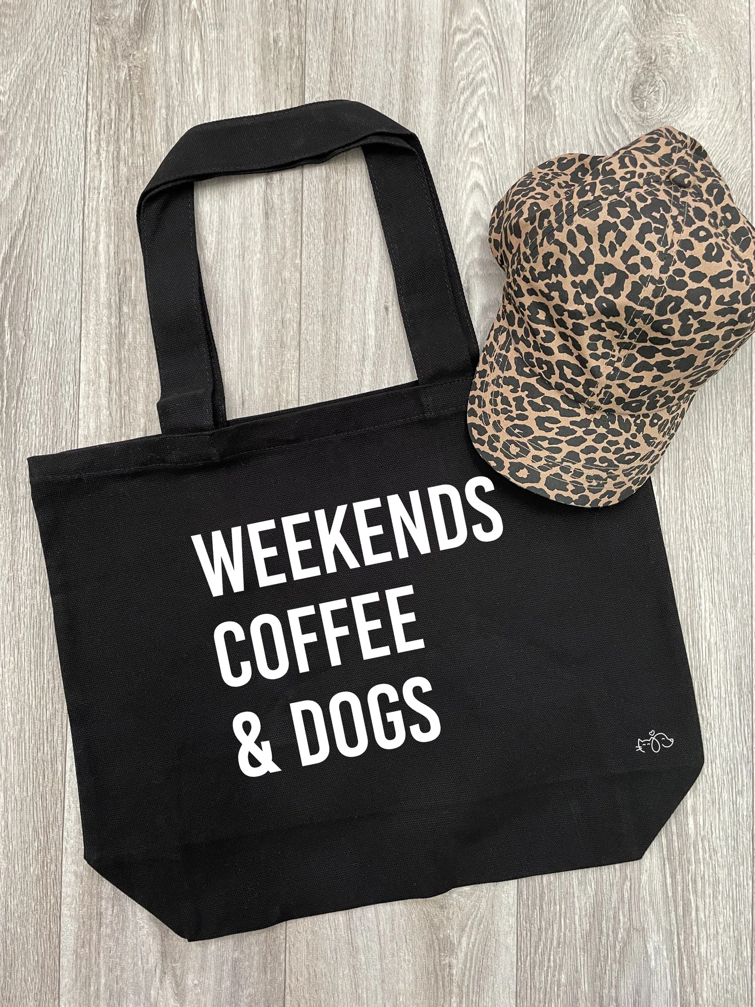 Weekends Coffee & Dogs Stella Tote Bag
