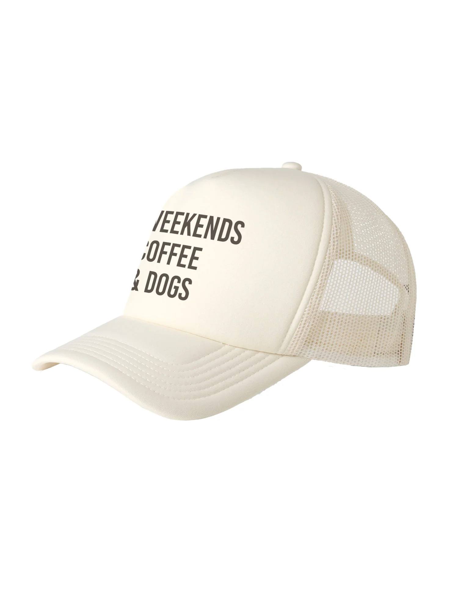 Weekends Coffee & Dogs Foam Trucker Cap - Image 8