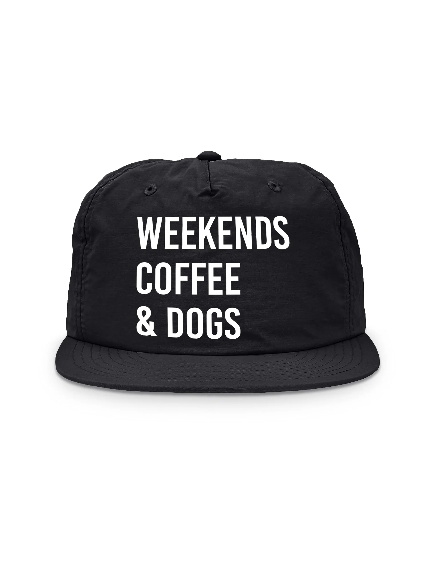 Weekends Coffee & Dogs Quick-Dry Cap - Image 2