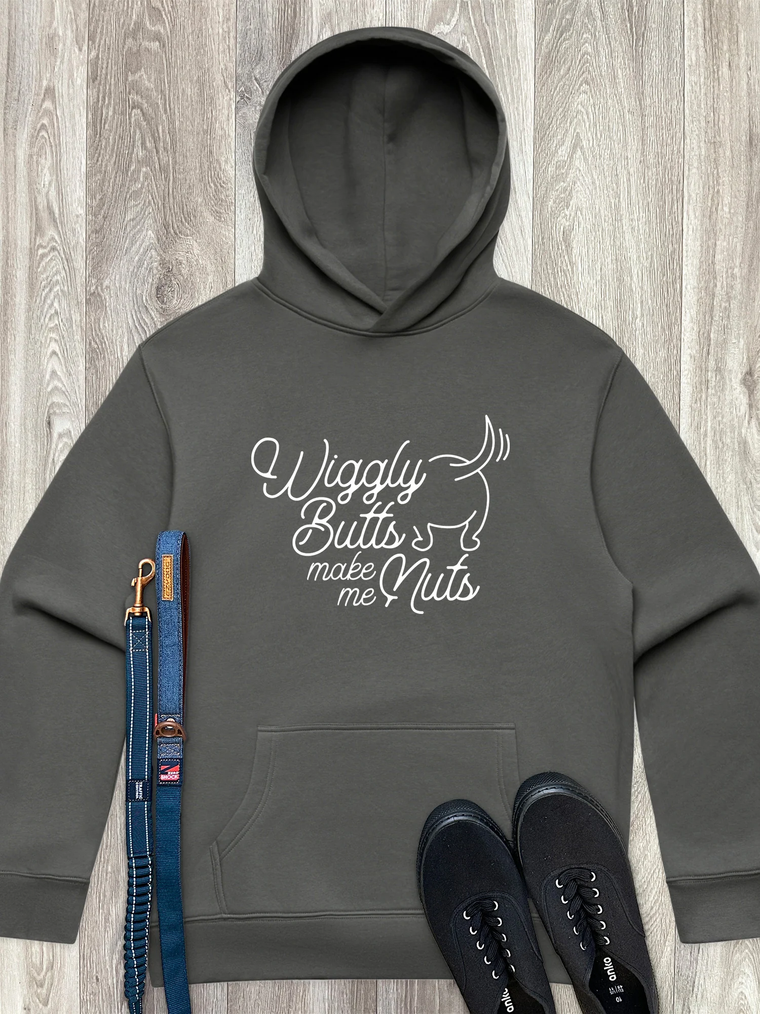 Wiggly Butts Make Me Nuts Men's Comfort Hood - Image 4