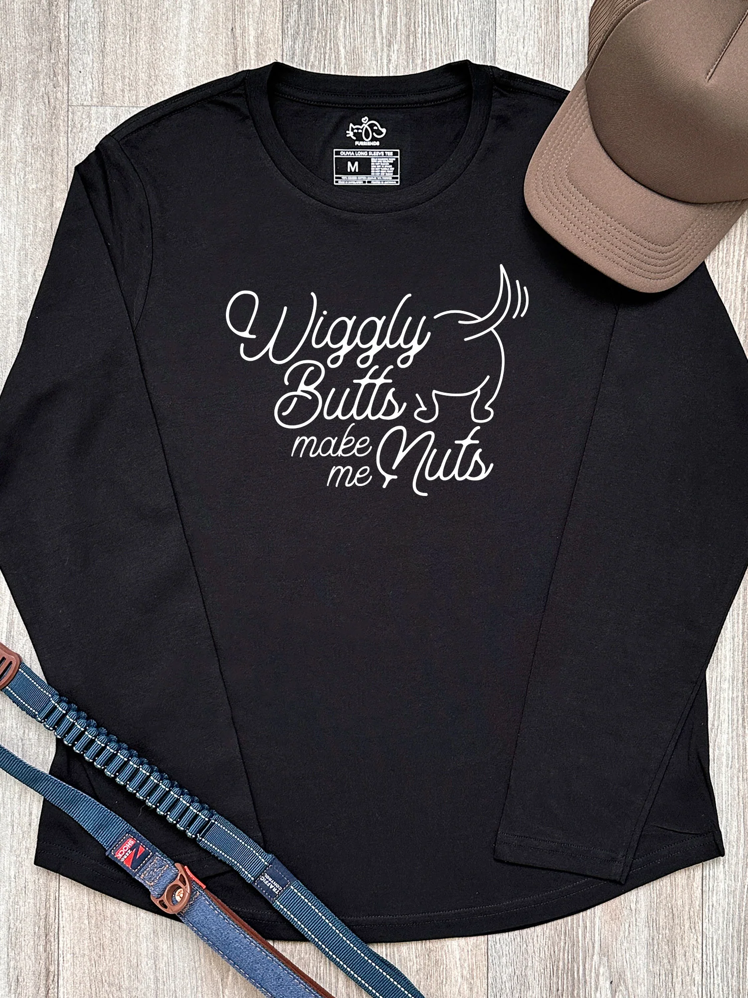 Wiggly Butts Make Me Nuts Olivia Long Sleeve Tee