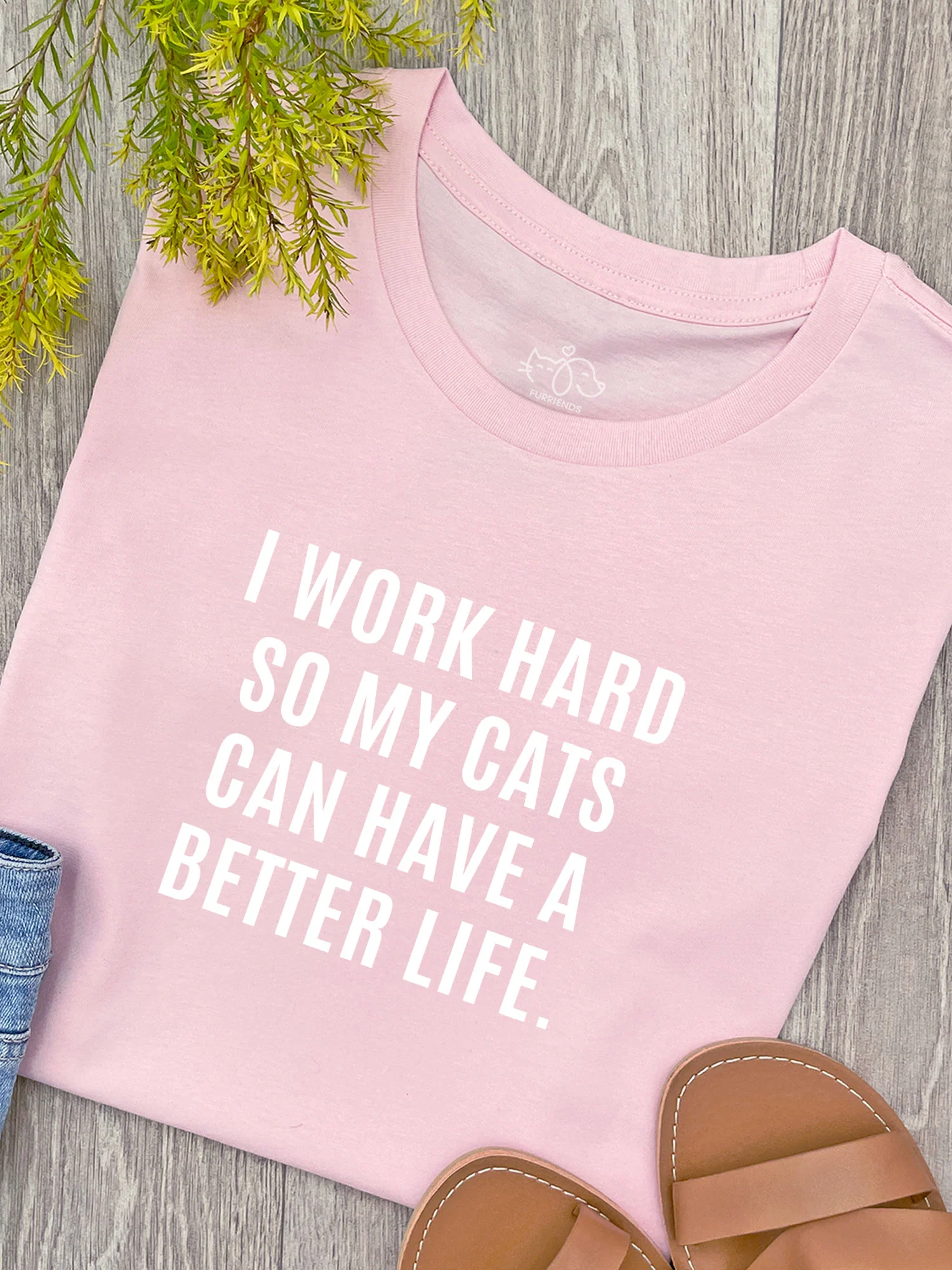 I Work Hard So My Cat Can Have A Better Life Ava Women's Regular Fit Tee - Image 8