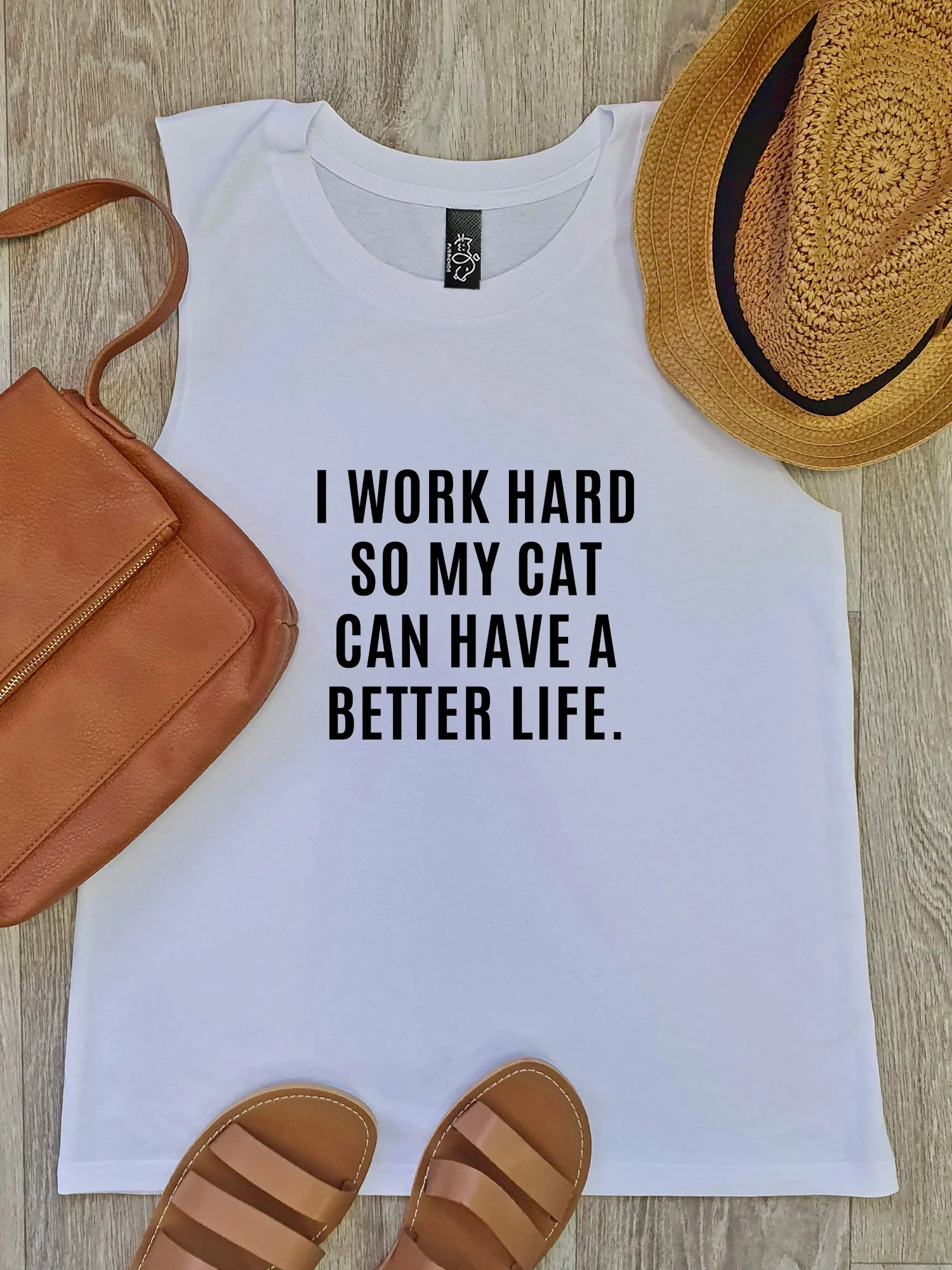 I Work Hard So My Cat Can Have A Better Life Marley Tank - Image 4