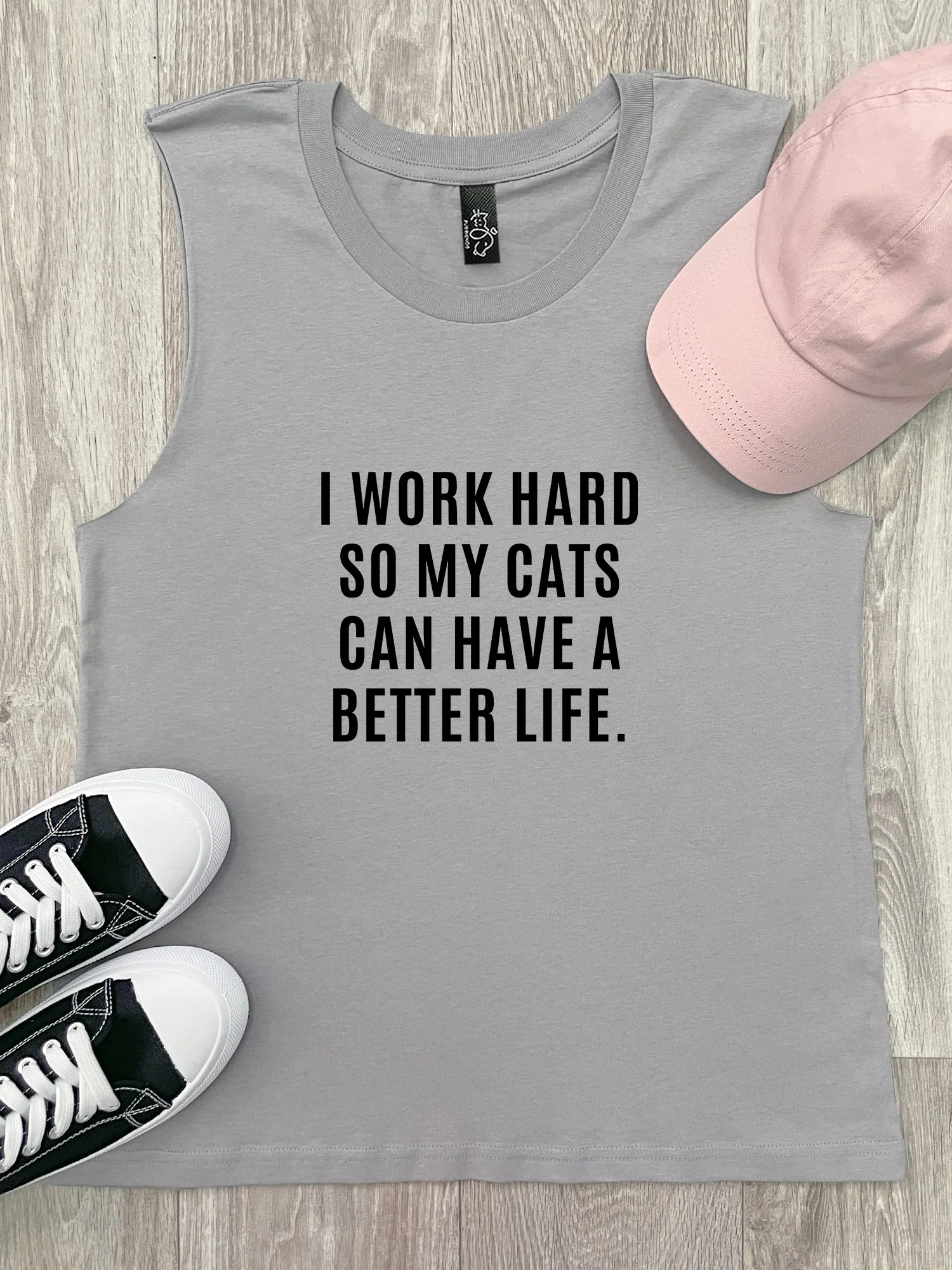 I Work Hard So My Cat Can Have A Better Life Marley Tank - Image 7