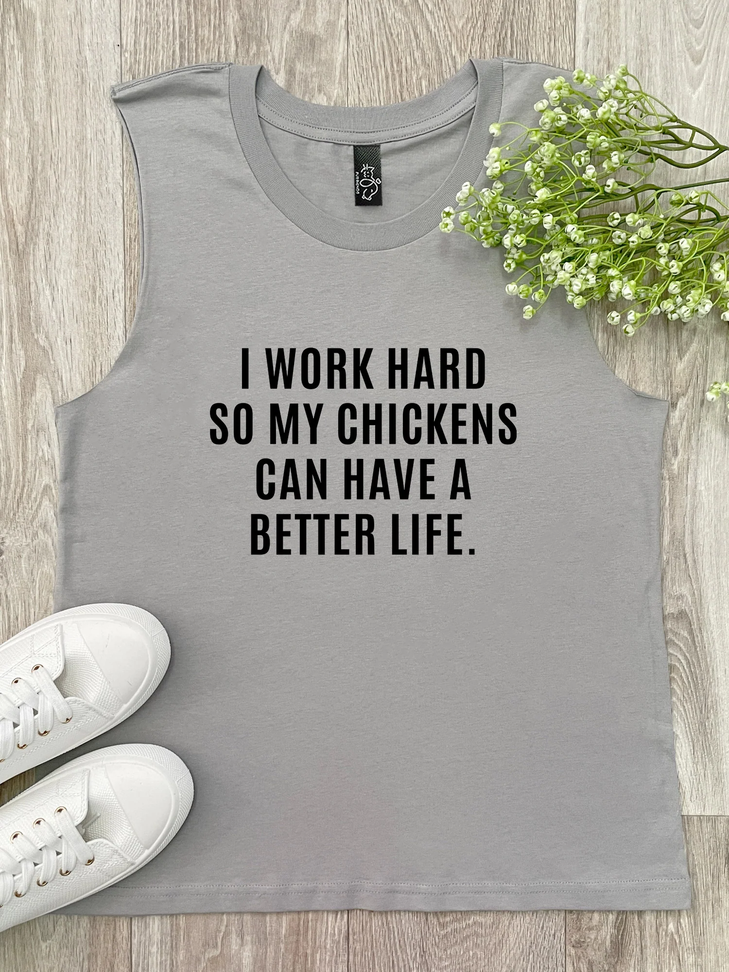 I Work Hard So My Chickens Can Have A Better Life Marley Tank - Image 3